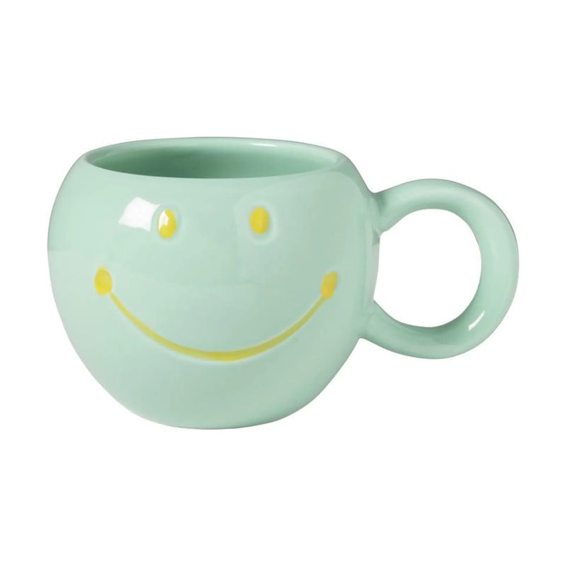 Smiley mok - groen - 150 ml