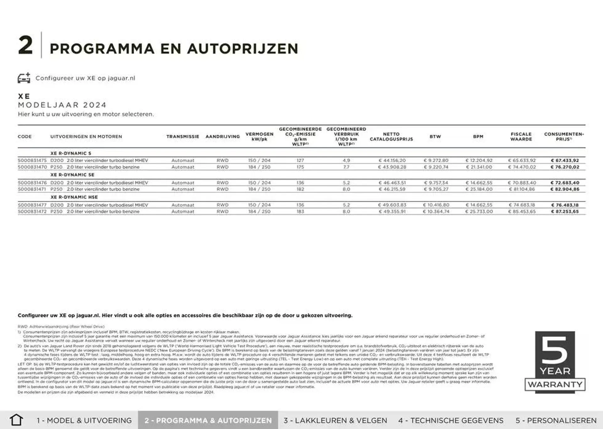 Jaguar XE van 20 november tot 30 juni 2025 - Folder pagina 8