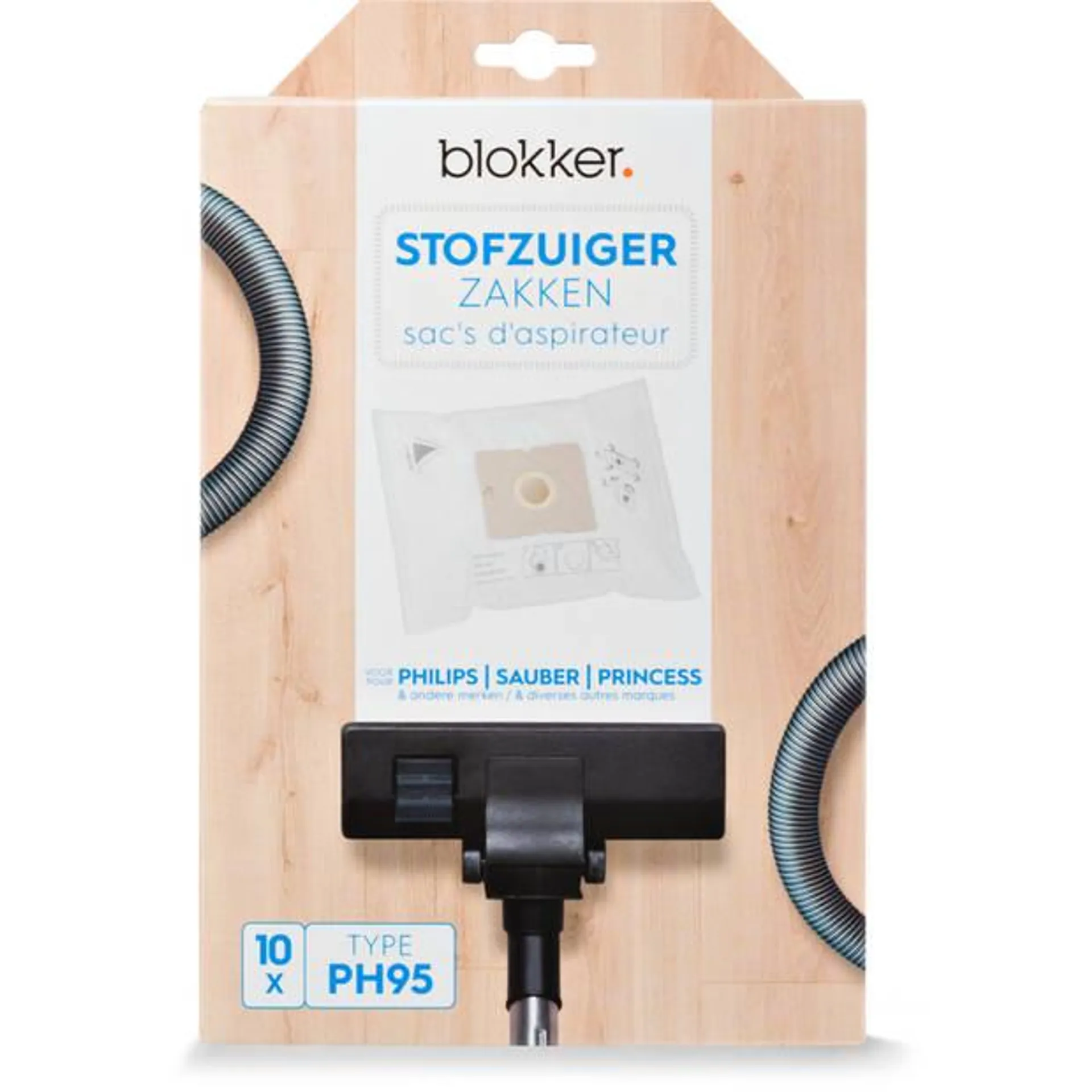 Blokker stofzuigerzak Philips, Blokker, Sauber, Princess ph95 - 10 stuks