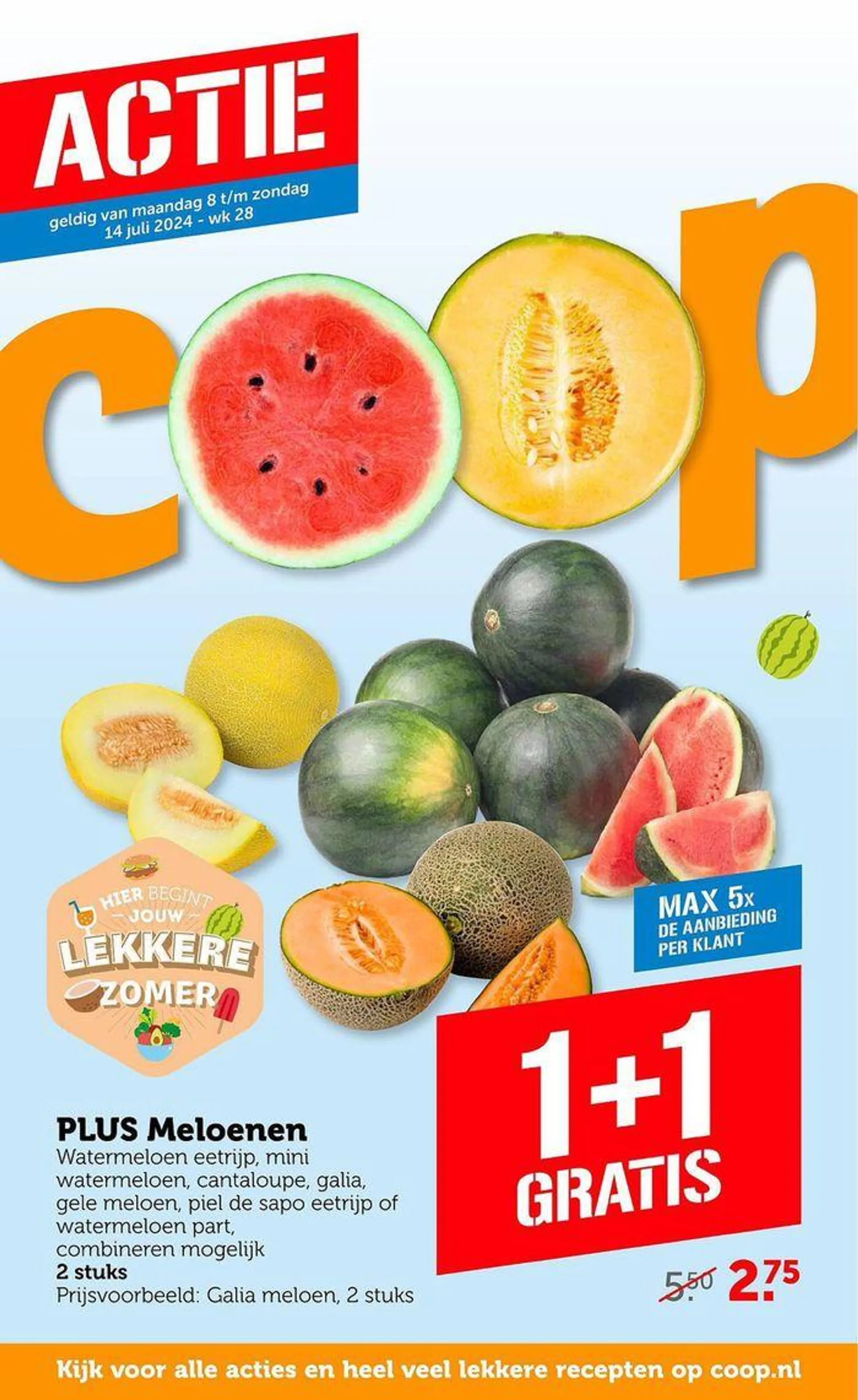 Coop folder van 4 juli tot 18 juli 2024 - Folder pagina 1