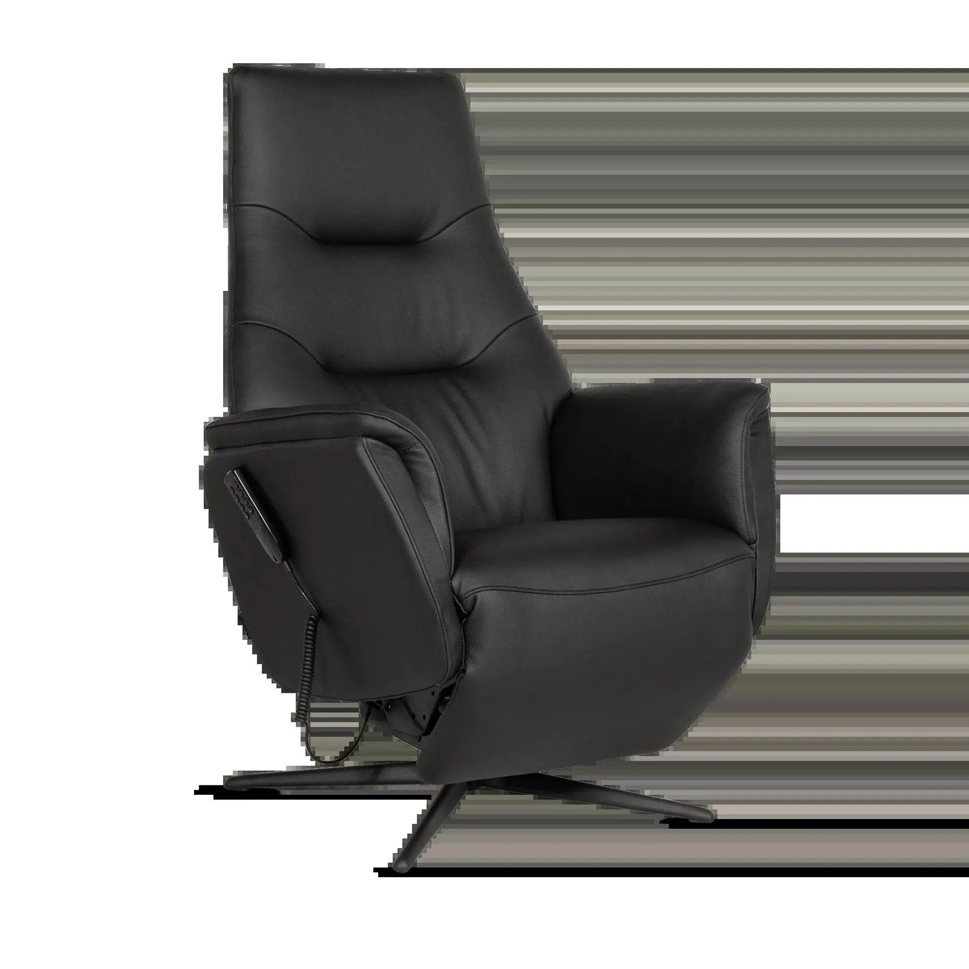 Relaxfauteuil Elegance - Leder B900 Black