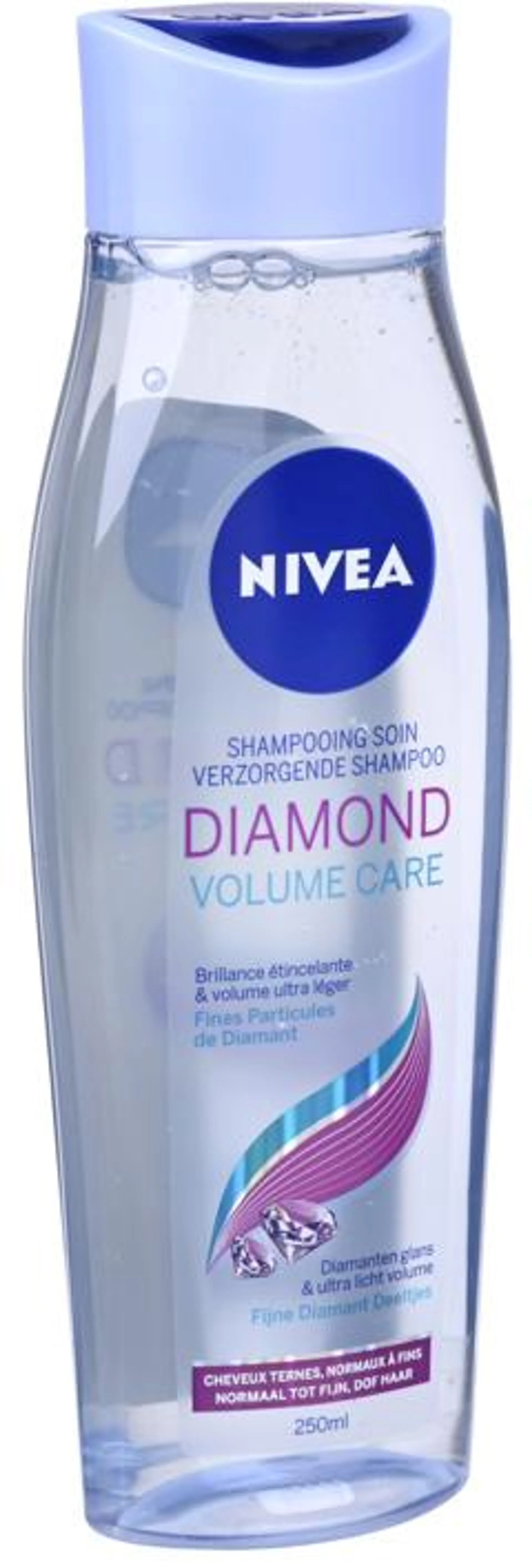 2 flessen Nivea Shampoo Diamond Volume Care 250ml