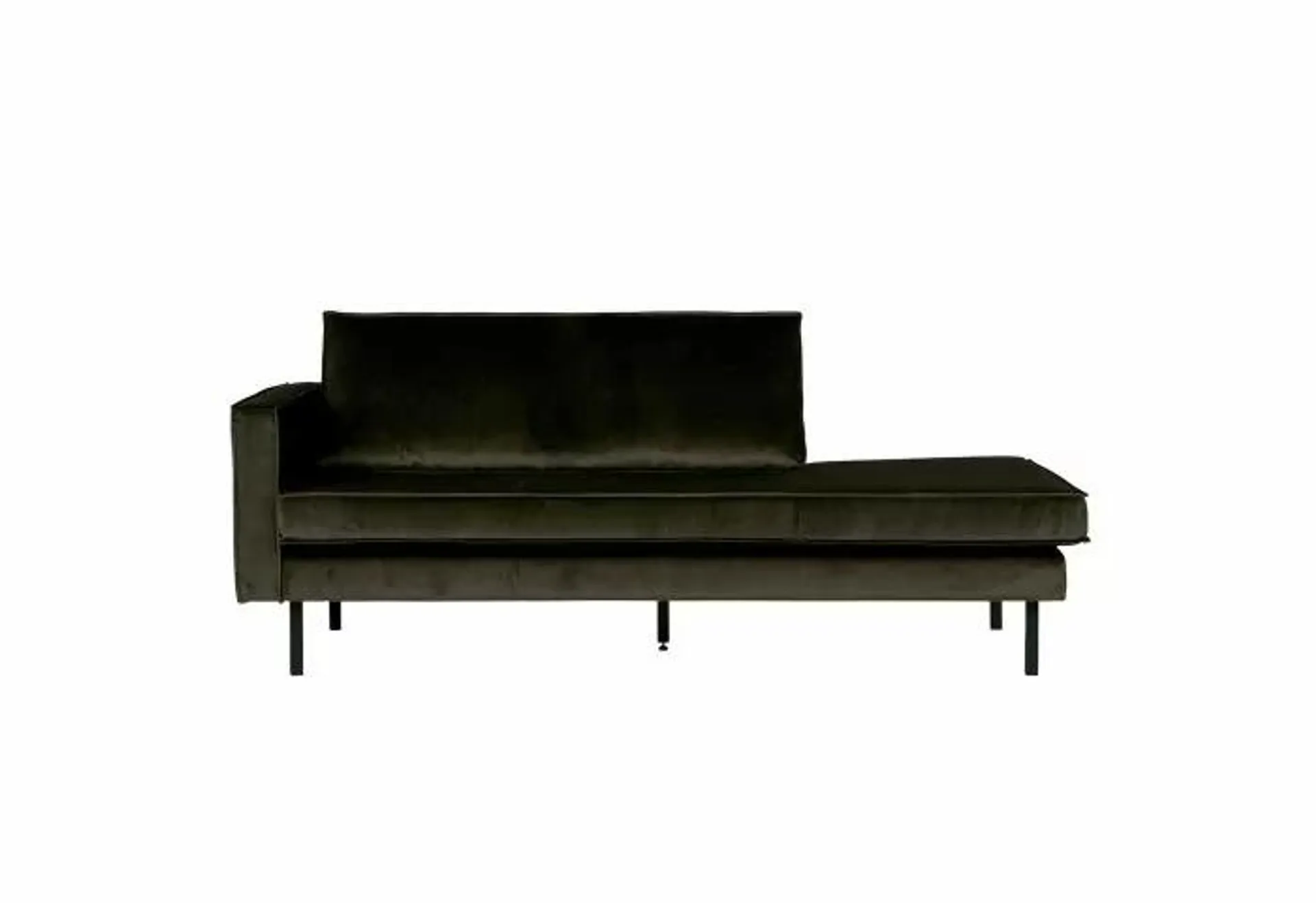 Daybed Rodeo Links Velvet Donkergroen