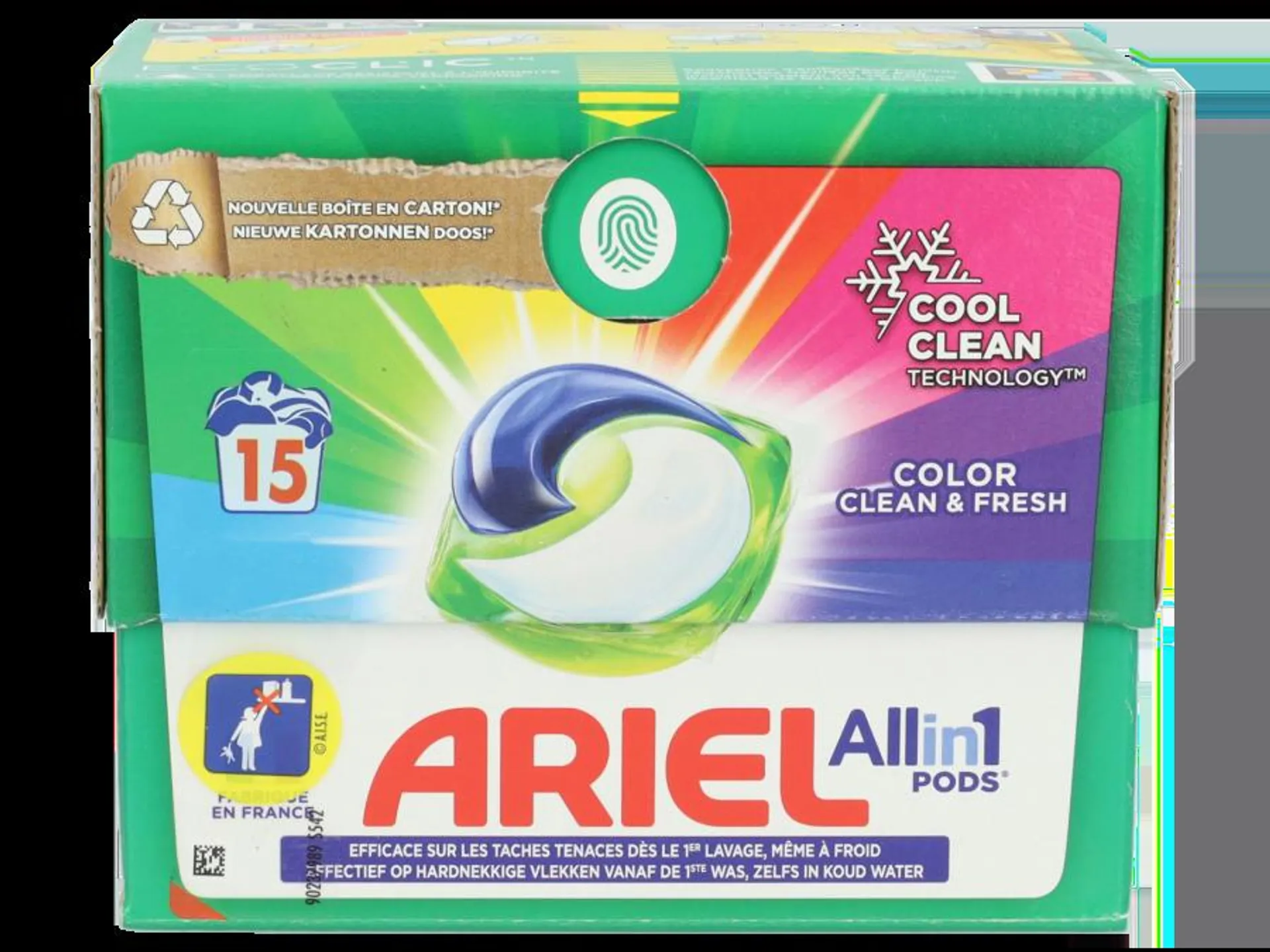 Ariel all-in-1 color wasmiddel pods 15 stuks