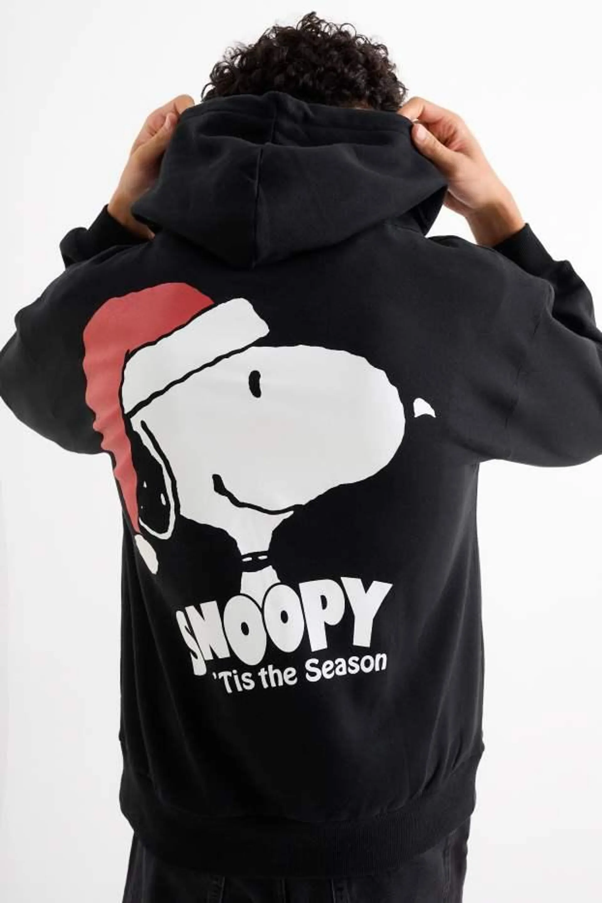 Oversized - kersthoodie - Snoopy