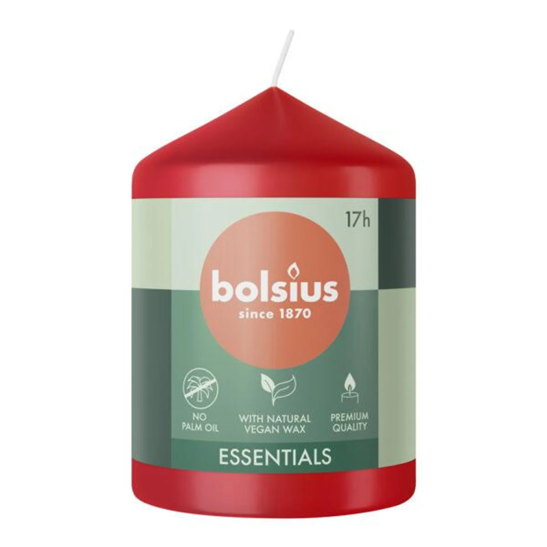 BOLSIUS Dinerkaars d2h23cm 10st wit