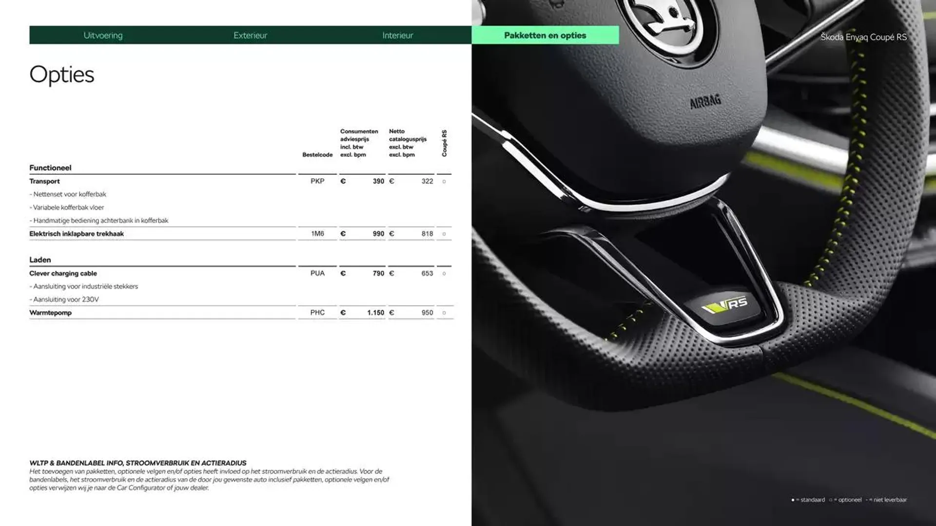 Škoda Enyaq Coupé RS prijslijst per 1 oktober 2024 van 11 december tot 11 december 2025 - Folder pagina 11