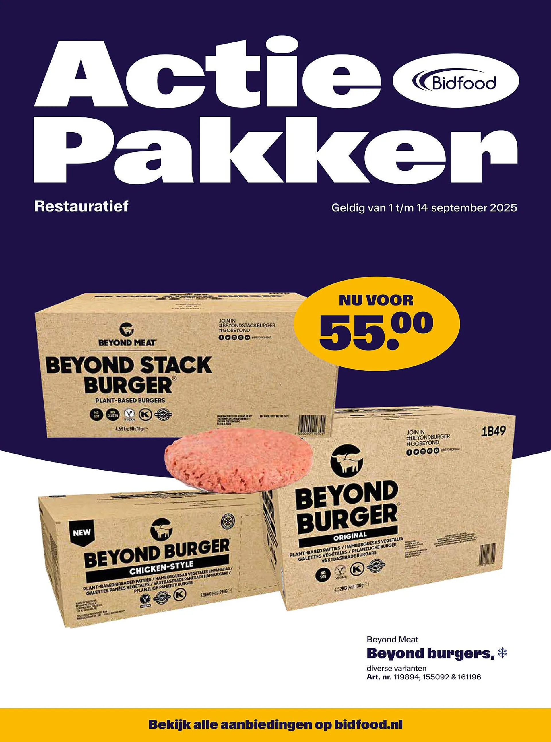 Bidfood folder van 1 september tot 14 september 2025 - Folder pagina 1