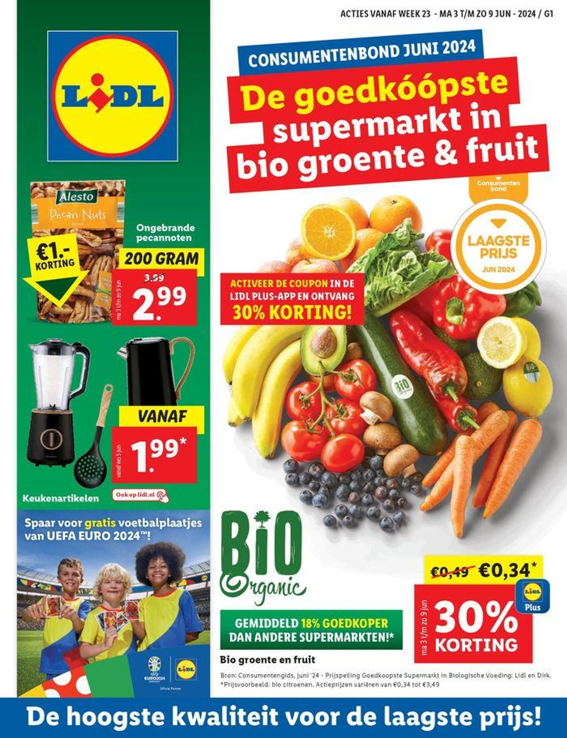 De goedkóópste supermarkt in bio groente & fruit - 1