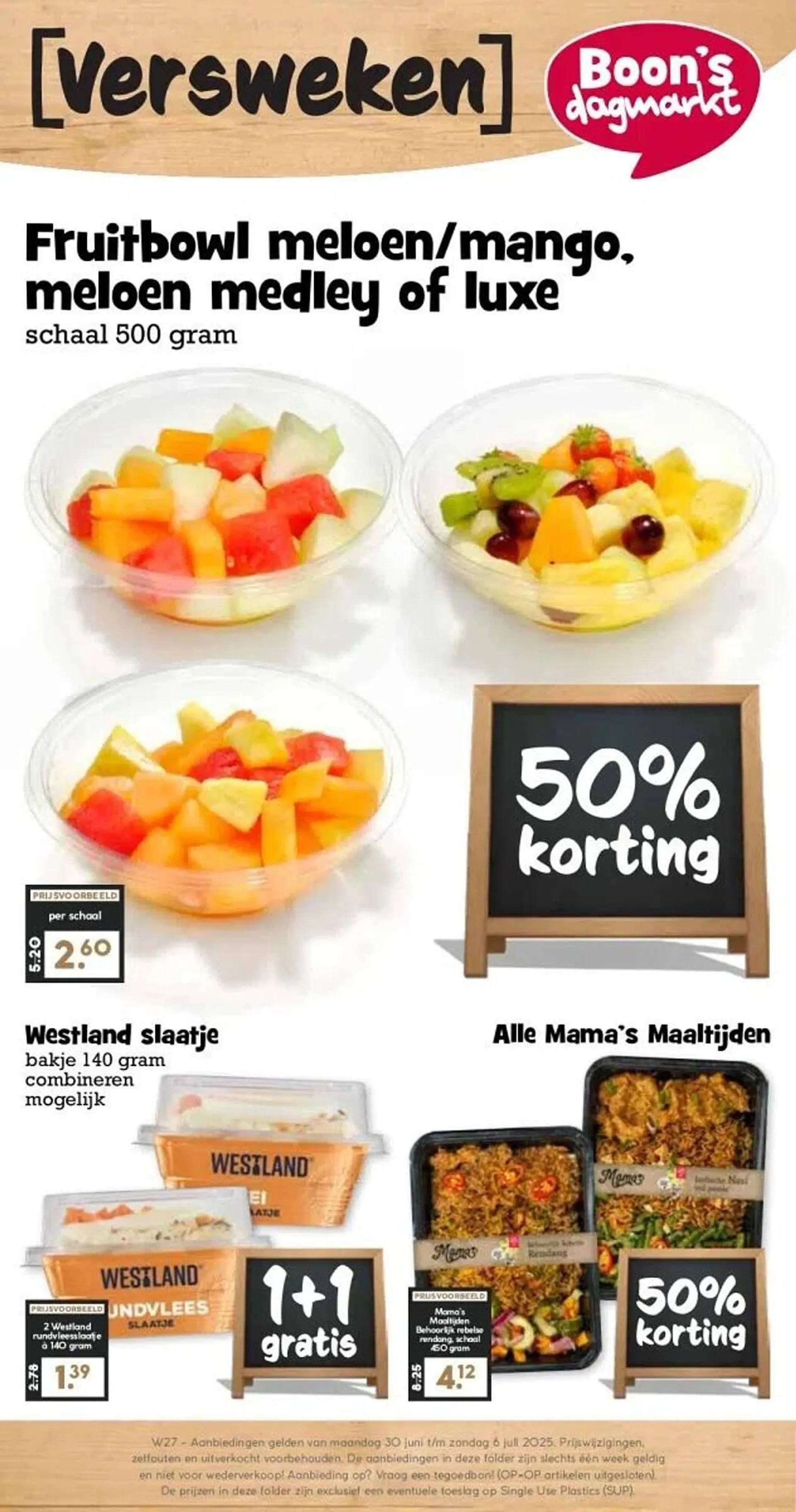 Boon`s Markt folder van 30 juni tot 6 juli 2025 - Folder pagina 1