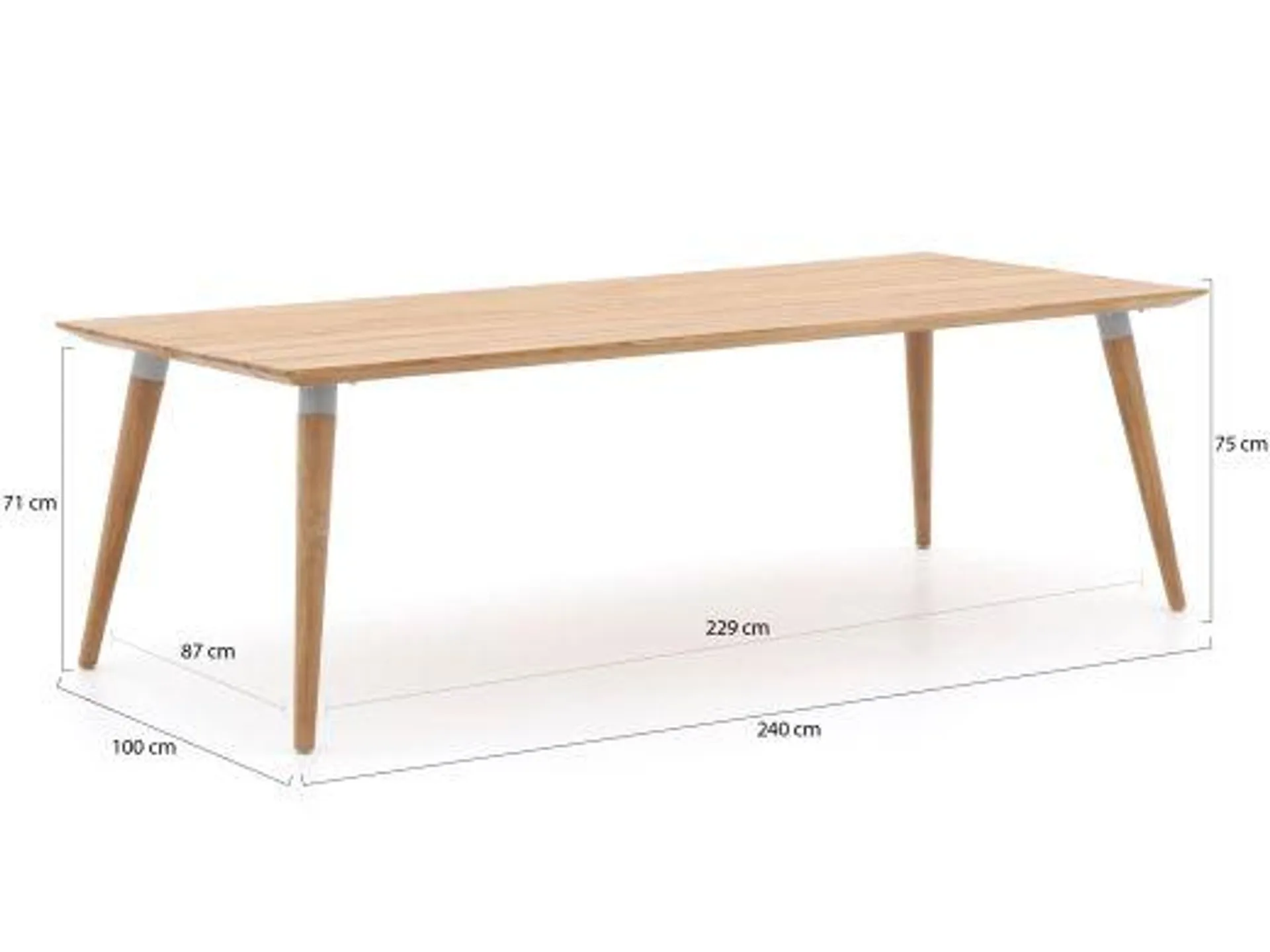Hartman Sophie Element/Studio 240cm dining tuinset 7-delig