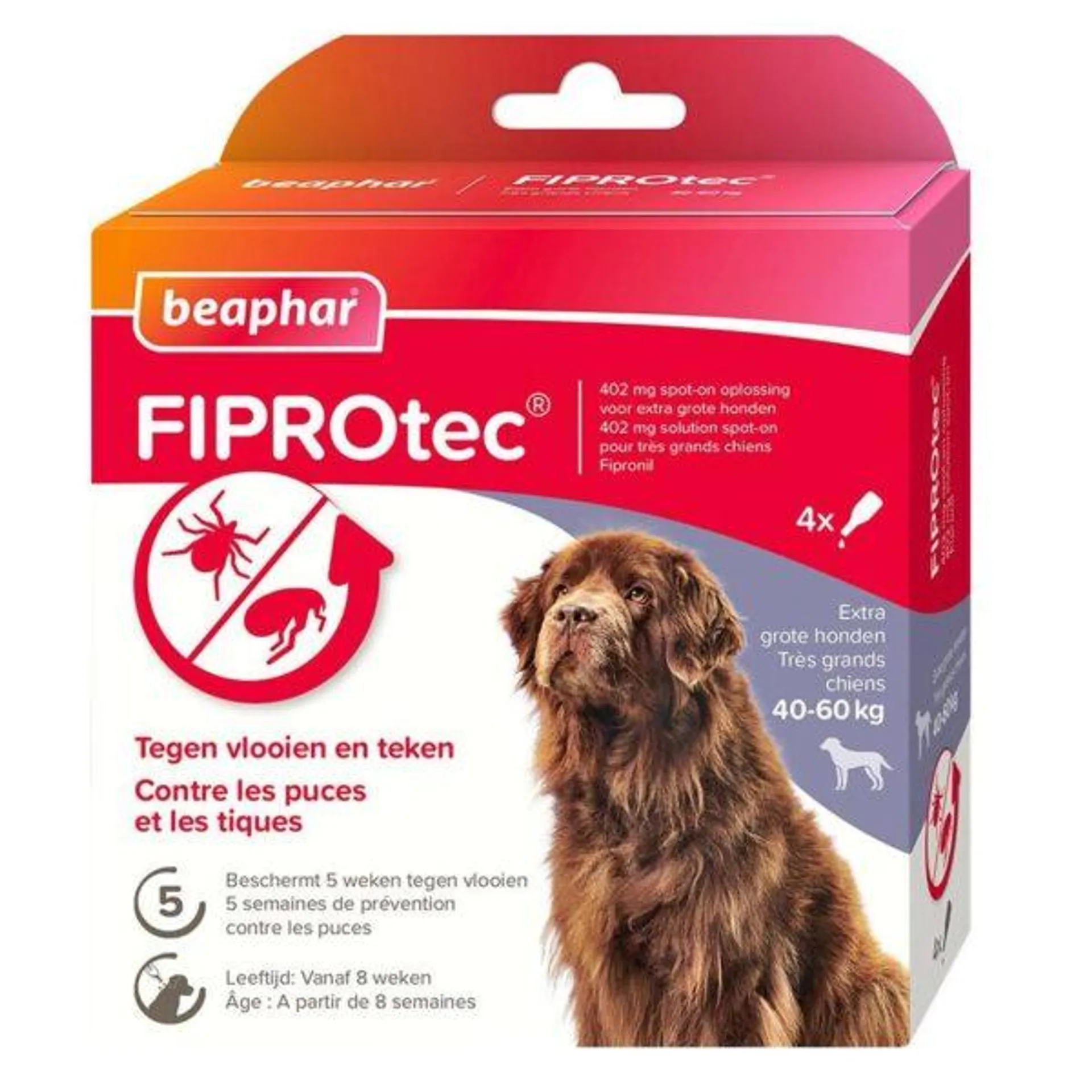 BEAPHAR Fiprotec hond 40-60kg 4pip