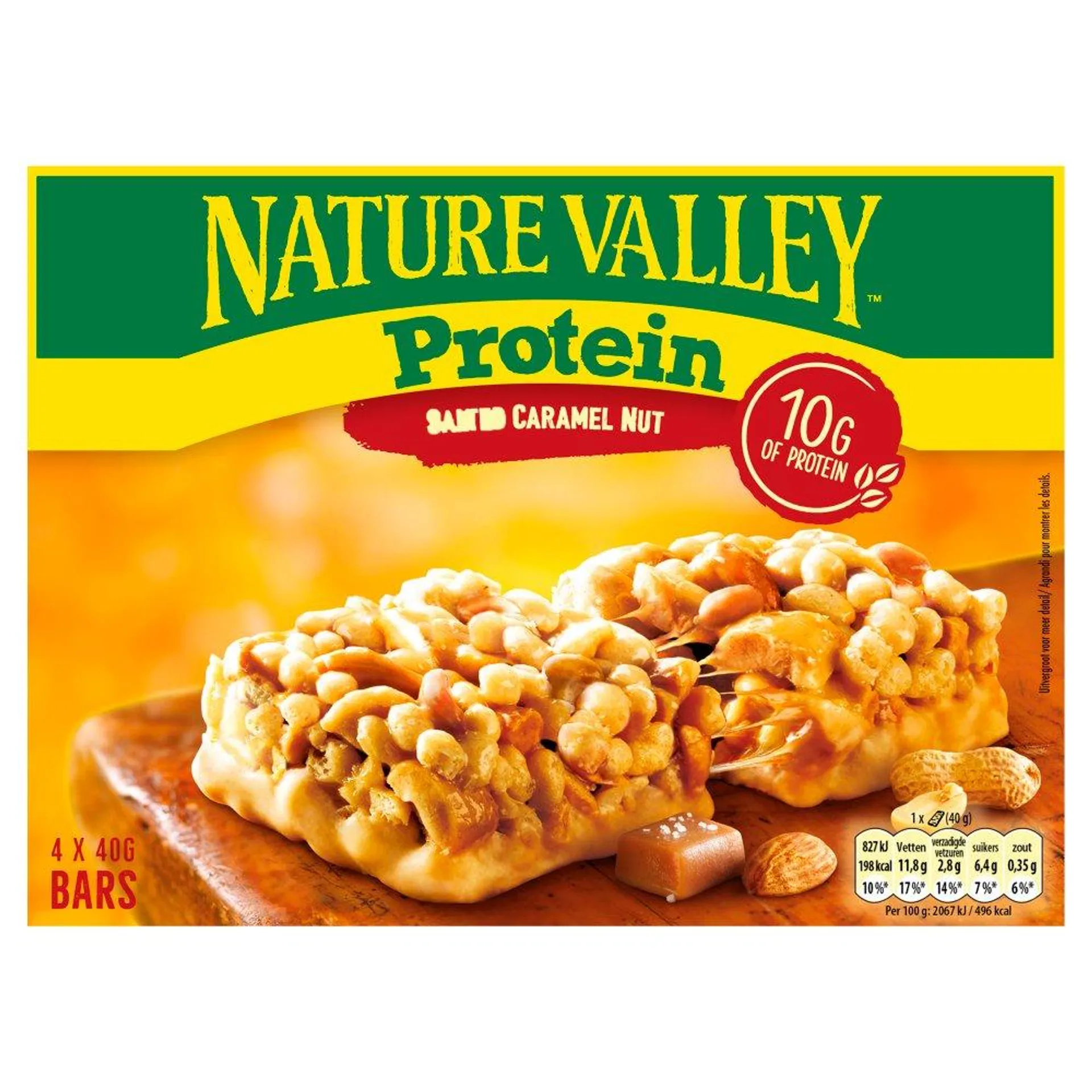 Nature Valley Protein Salted Caramel Nut Reep 4 x 40 g