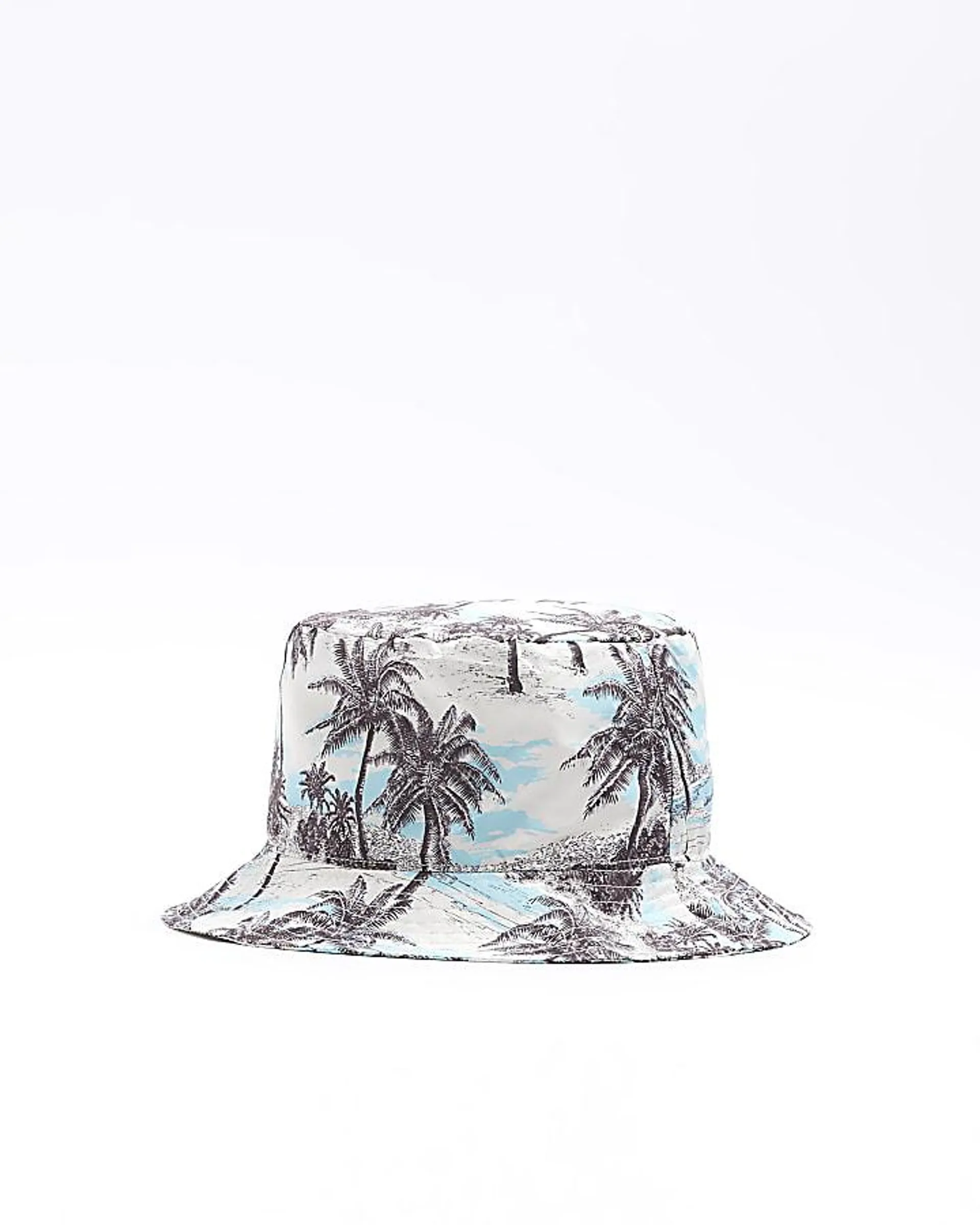 Blue Palm Tree Bucket Hat