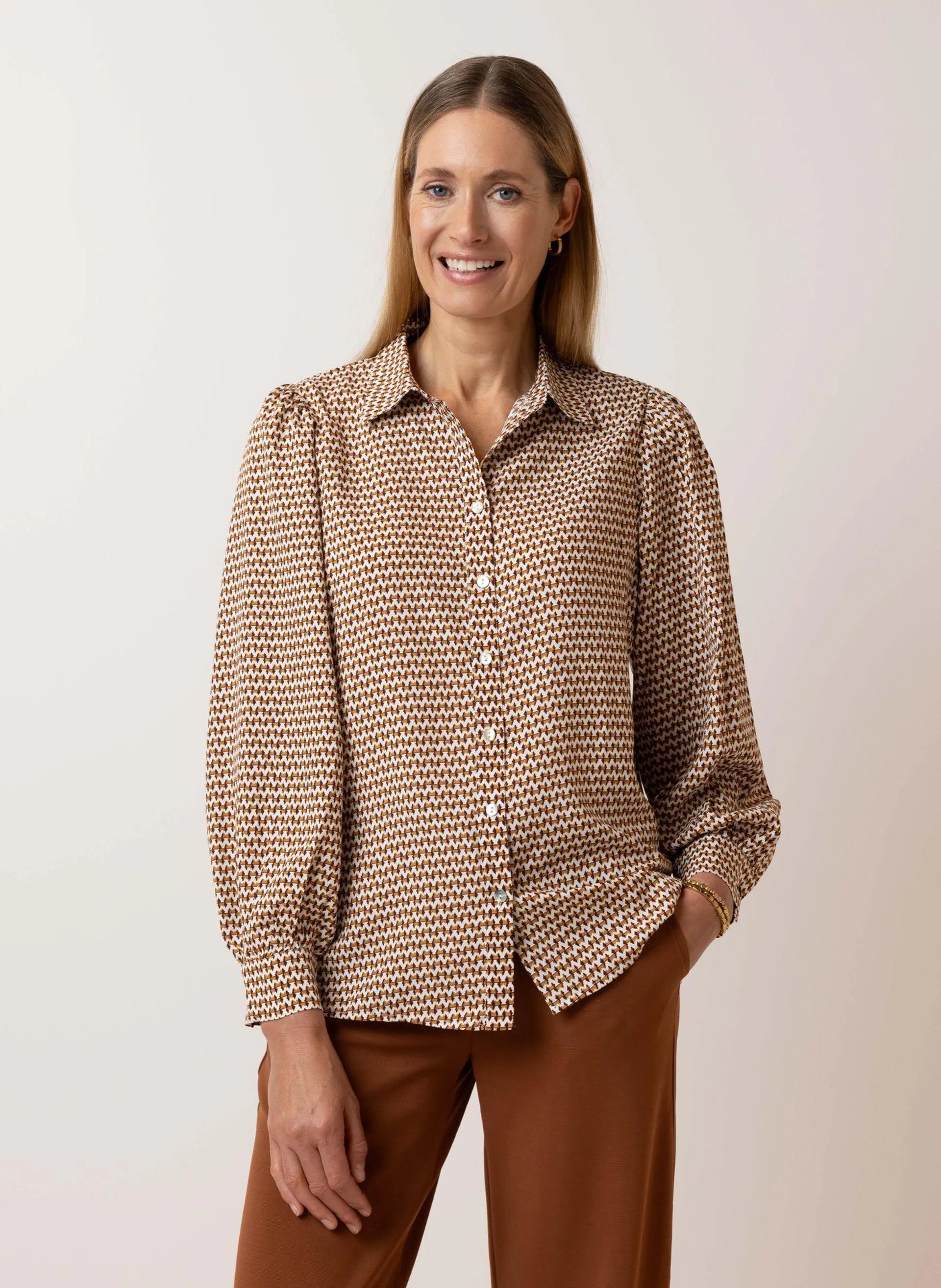 Meerkleurige blouse