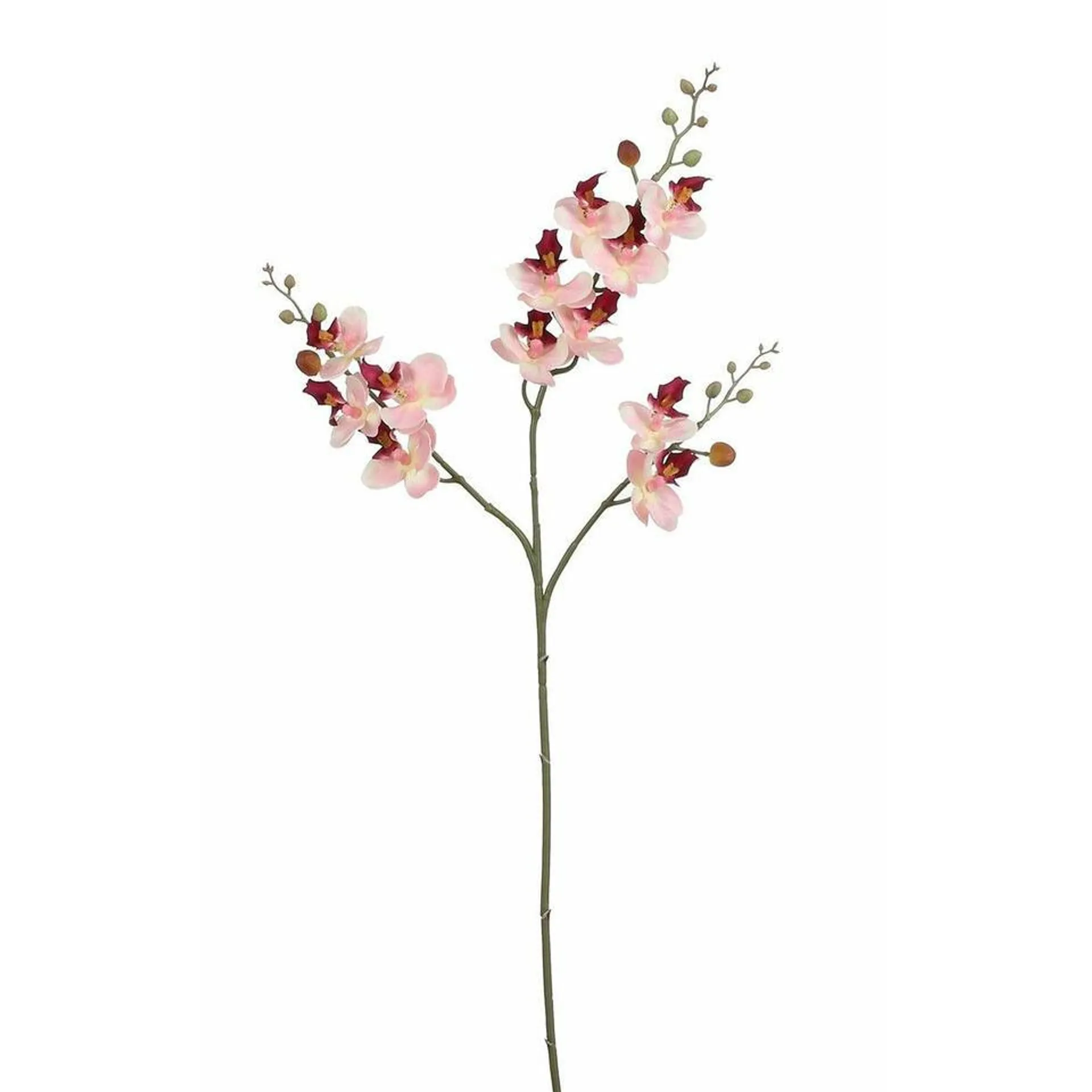 Mica Decorations Kunstbloem Orchidee tak - lichtroze - 75 cm