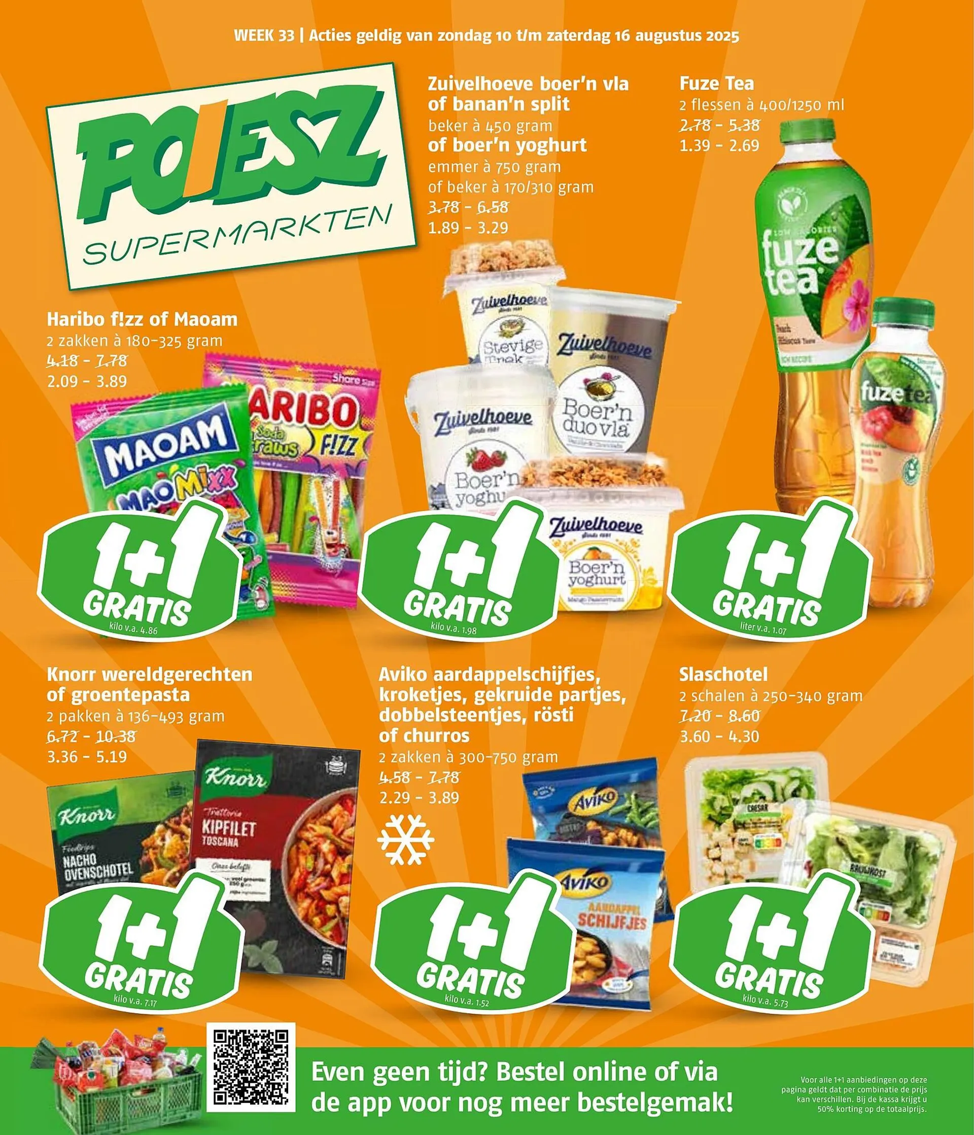 Poiesz folder van 10 augustus tot 16 augustus 2025 - Folder pagina 1