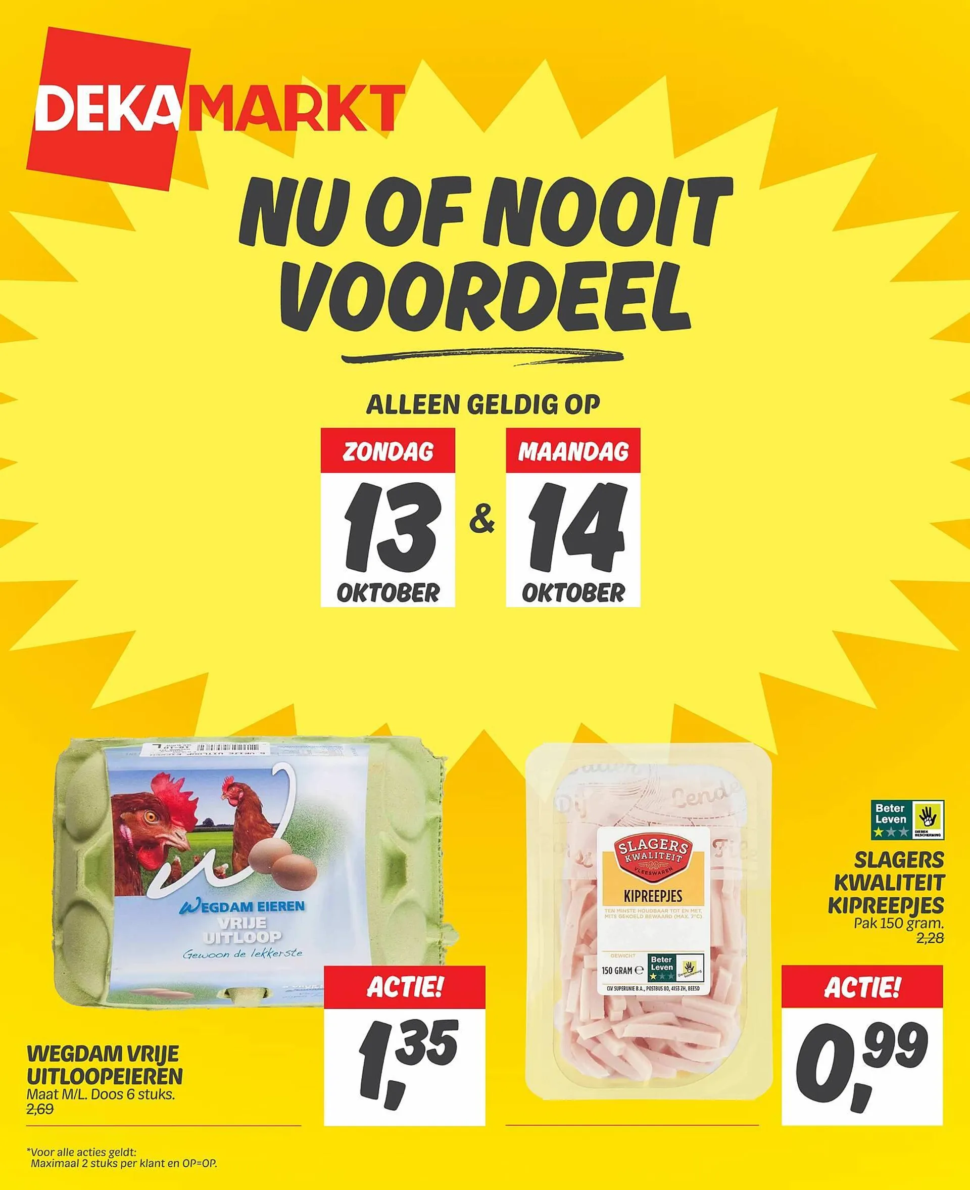 Dekamarkt folder - Nu of Nooit voordeel - 1