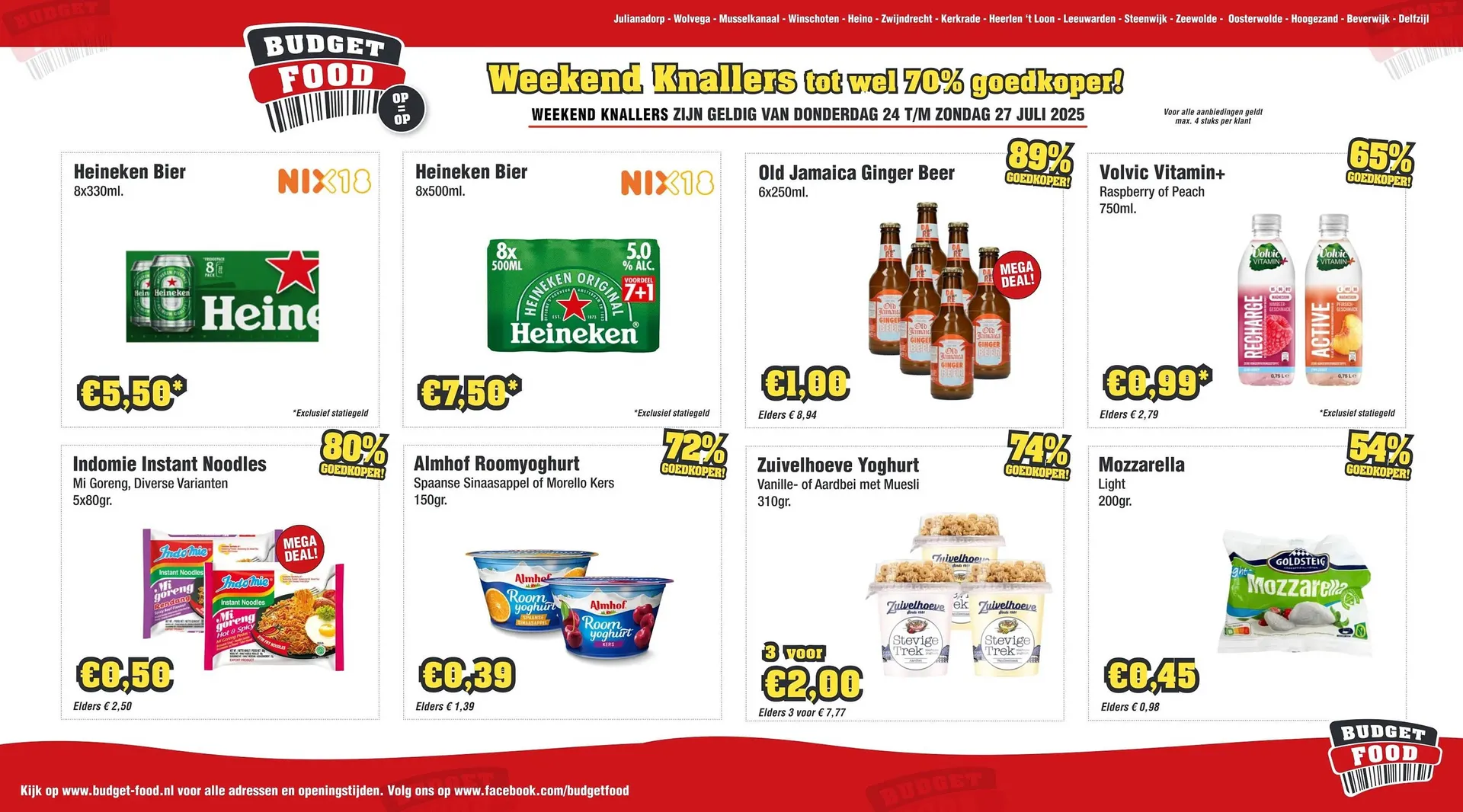Budget Food folder van 24 juli tot 27 juli 2025 - Folder pagina 1