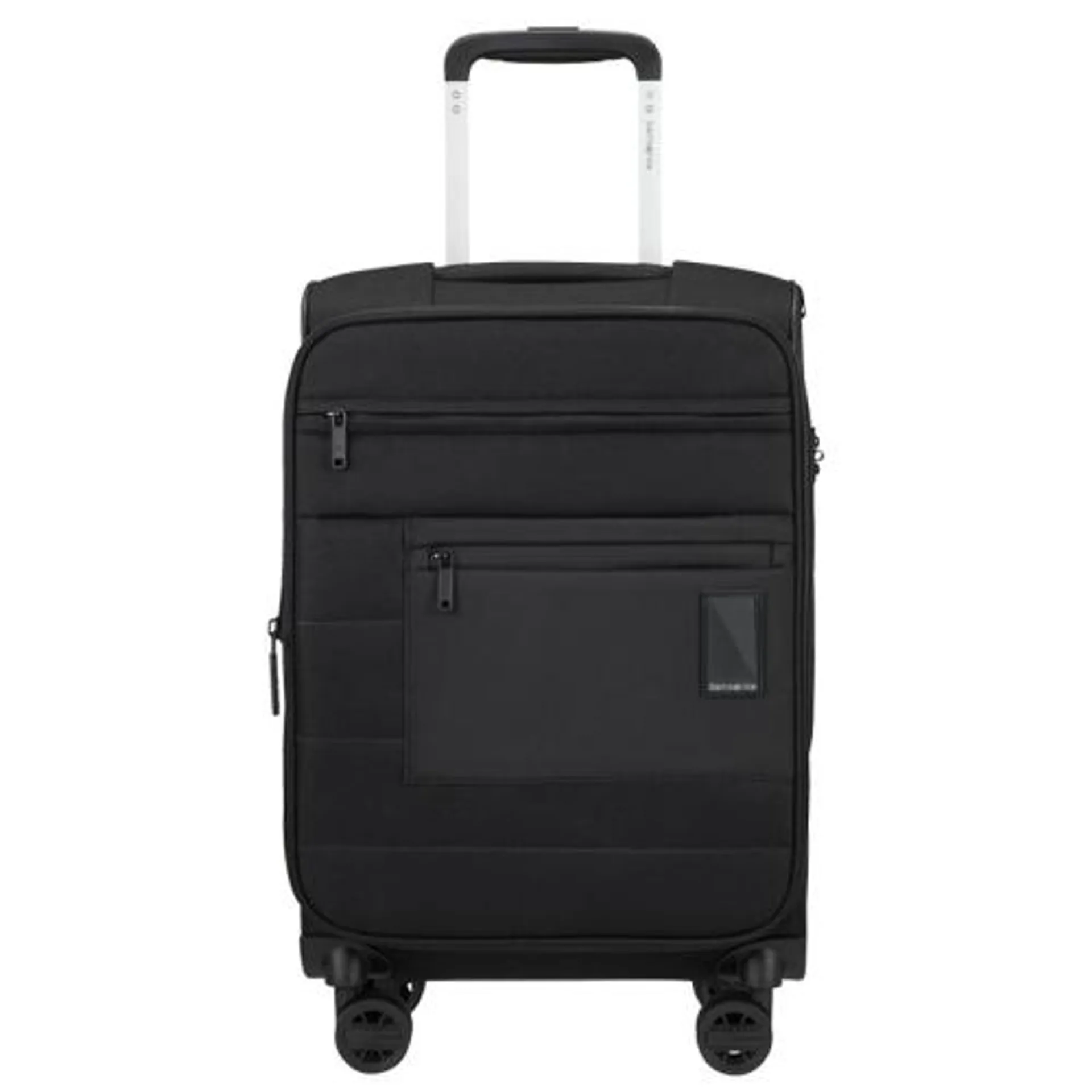 Zachte Handbagage Koffer / Trolley / Reiskoffer 55x35x22 cm Vacay Zwart