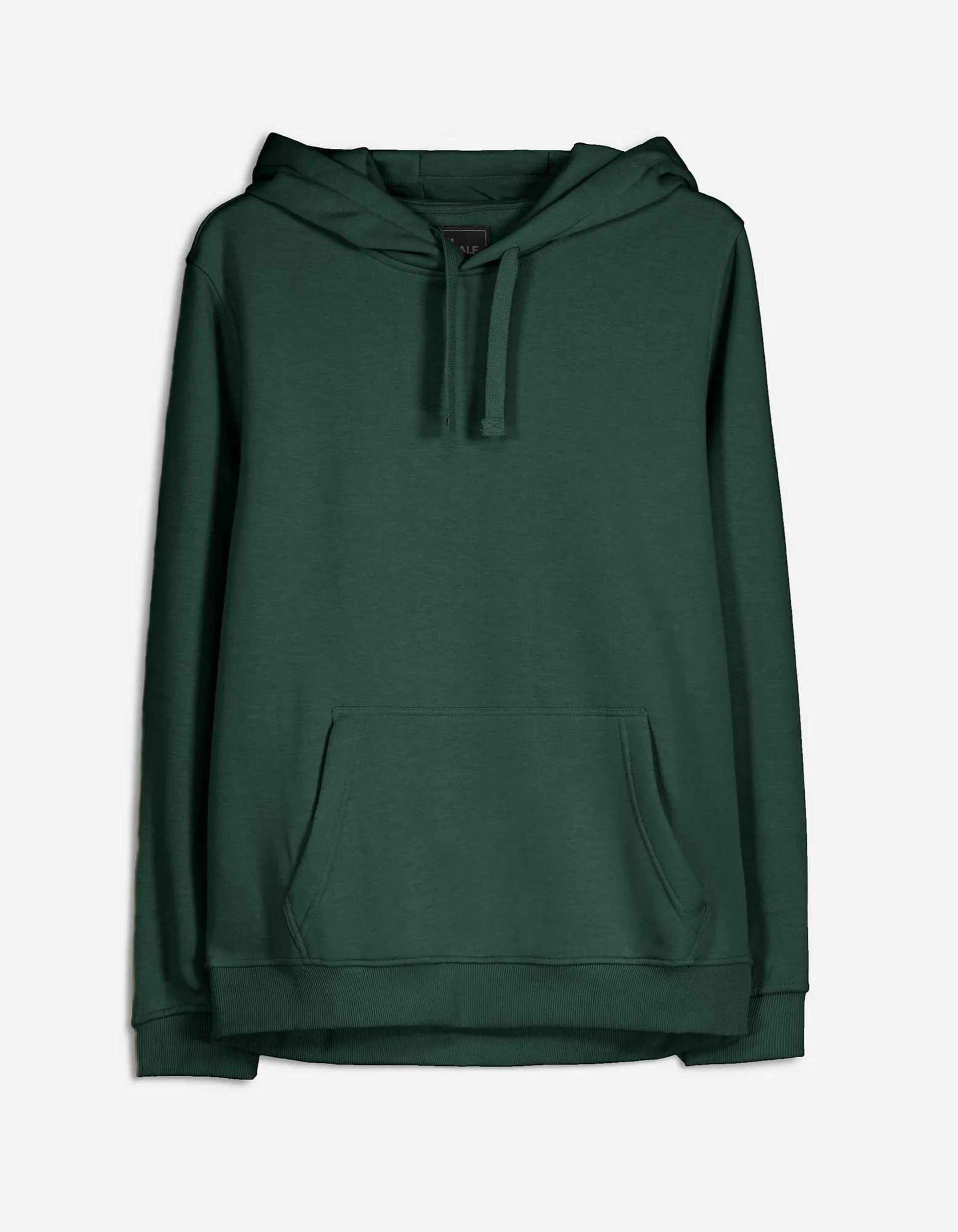 Hoodie - Regular fit - donkergroen