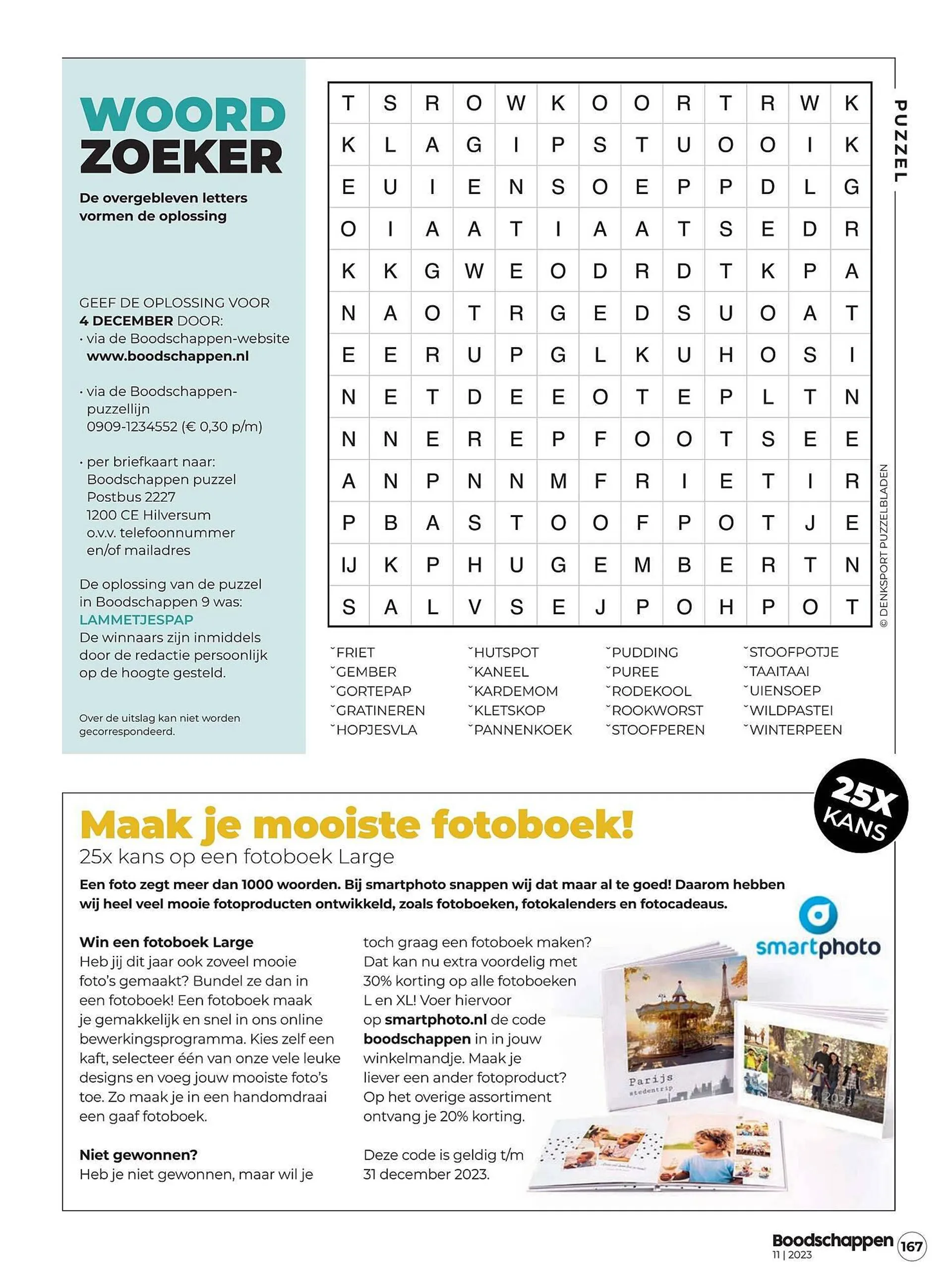 Boodschappen folder van 1 november tot 30 november 2023 - Folder pagina 167