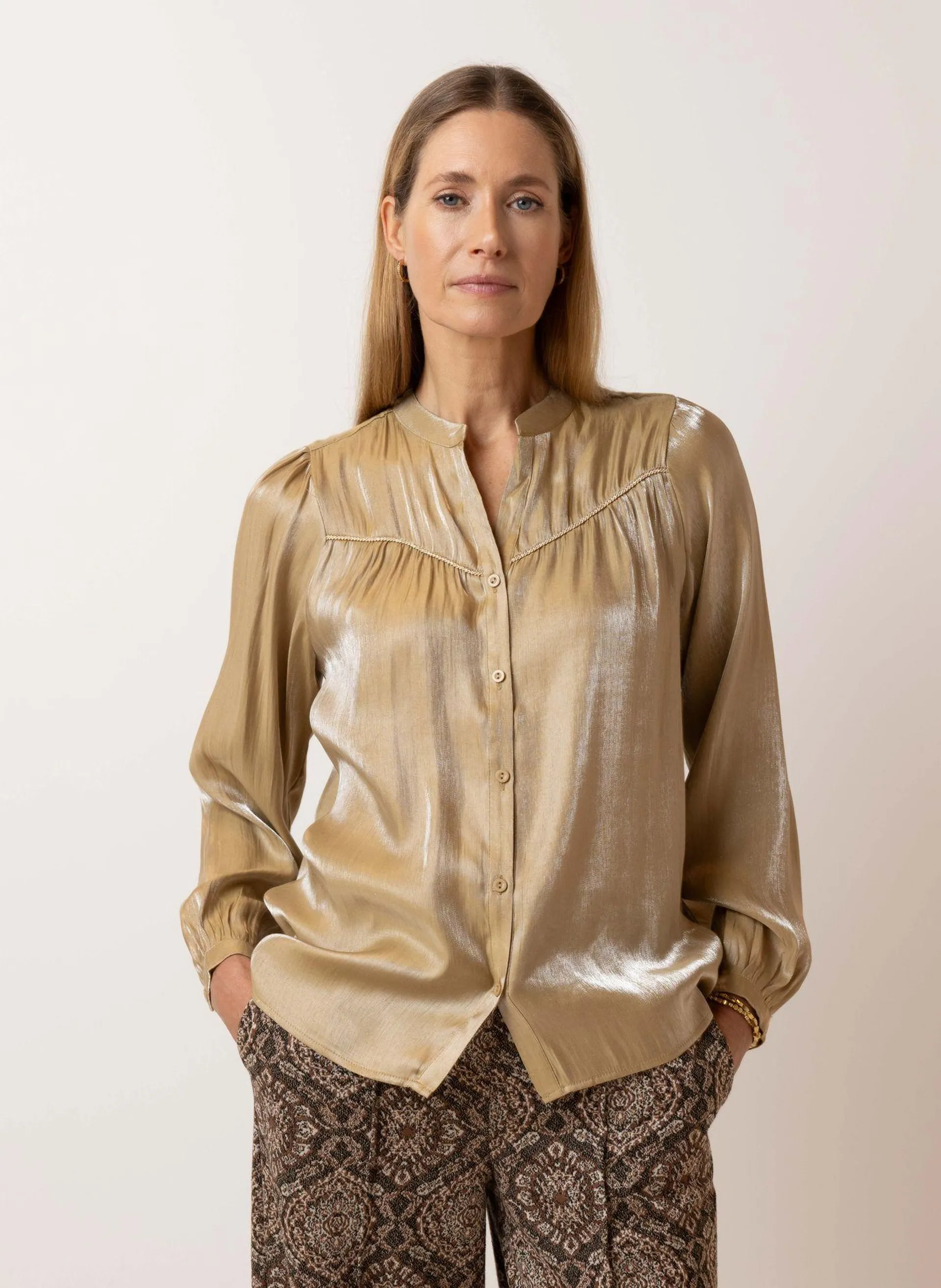 Metallic blouse