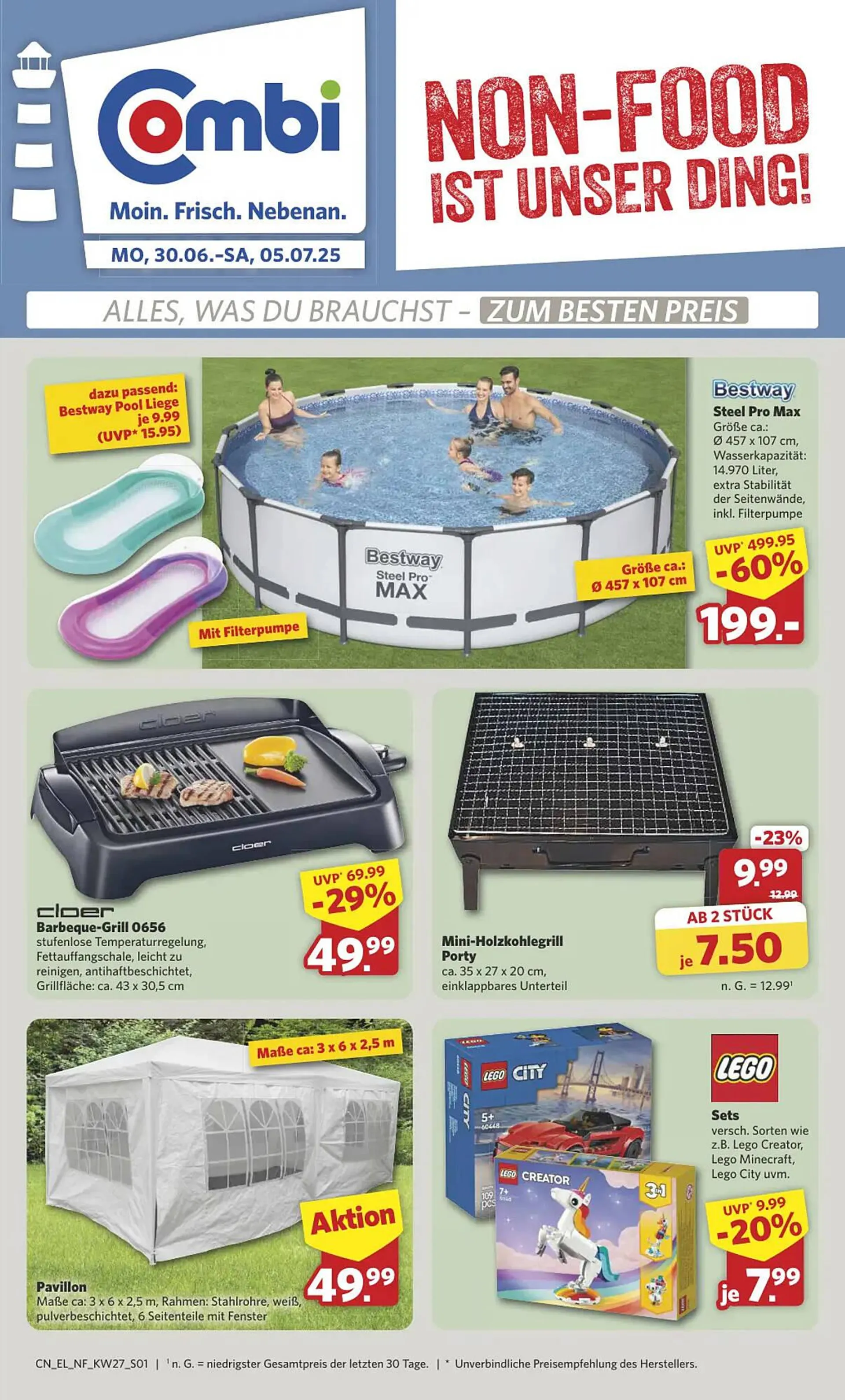 Combi Markt DE folder van 30 juni tot 5 juli 2025 - Folder pagina 1