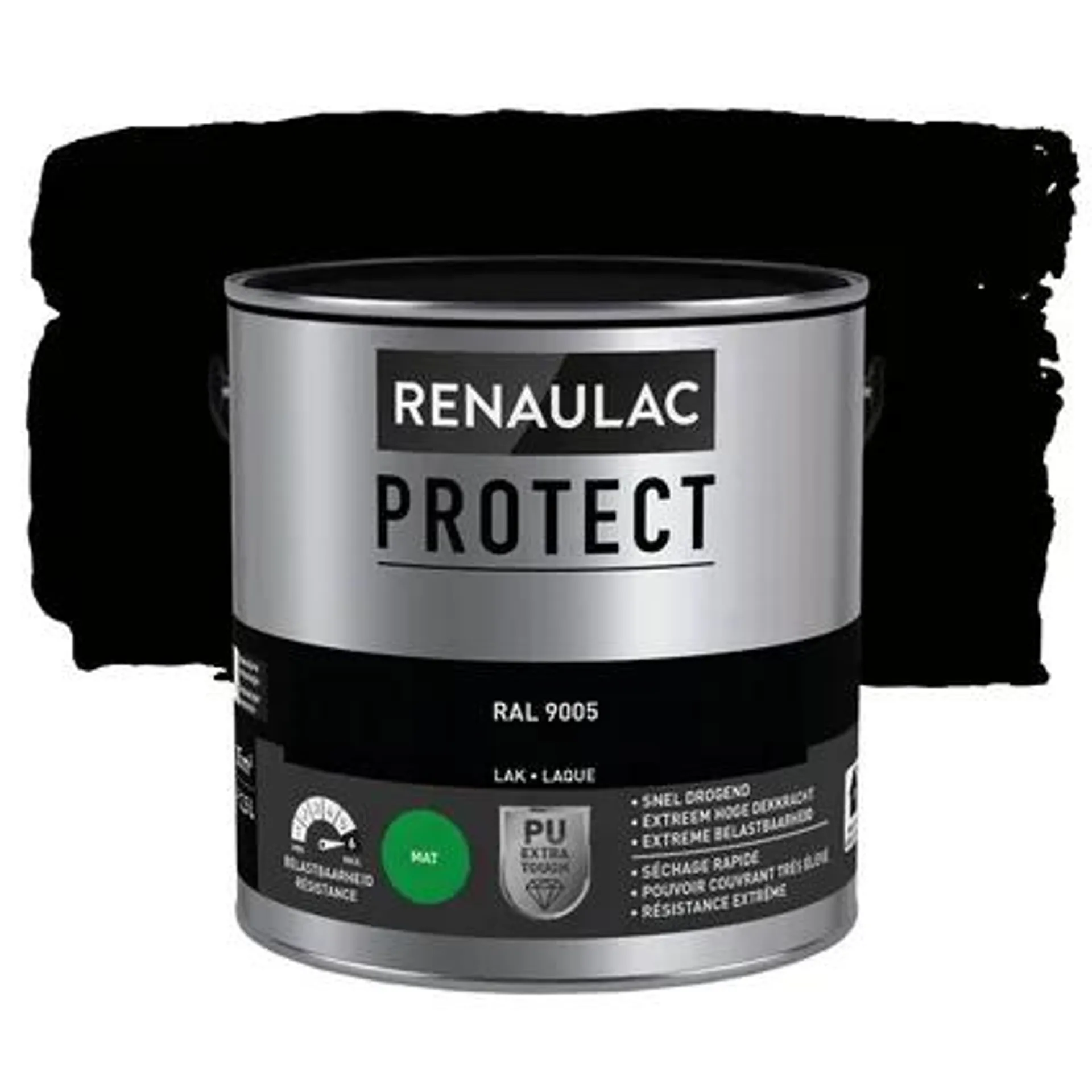 Lak Renaulac Protect RAL9005 mat 2,5L