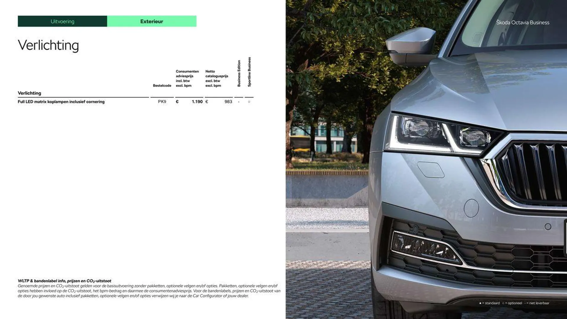 Škoda Octavia Combi prijslijst per 1 maart 2024 van 7 maart tot 7 maart 2025 - Folder pagina 10