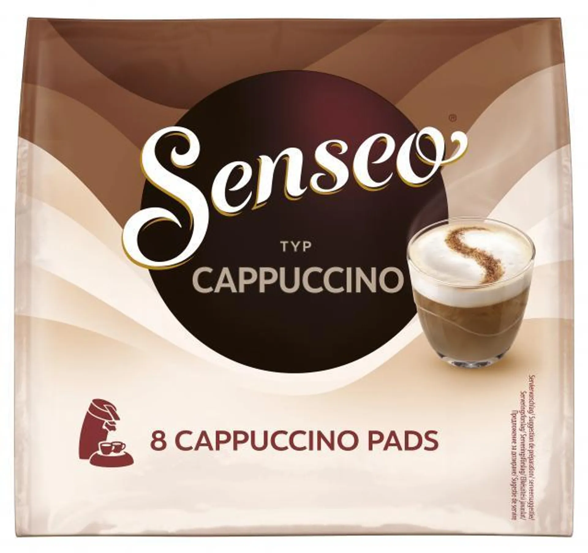 Senseo Pads Cappuccino, 8 Kaffeepads