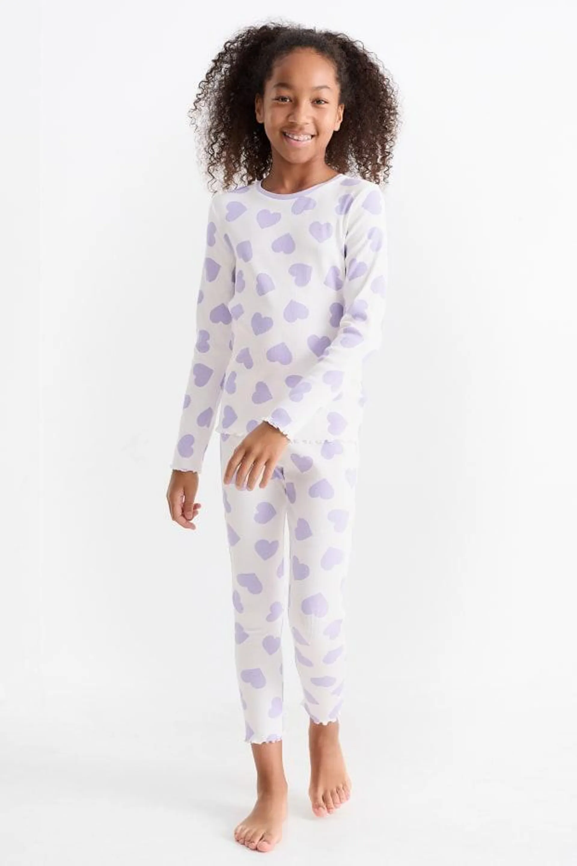 Heart - pyjamas - ribbed - 2 piece