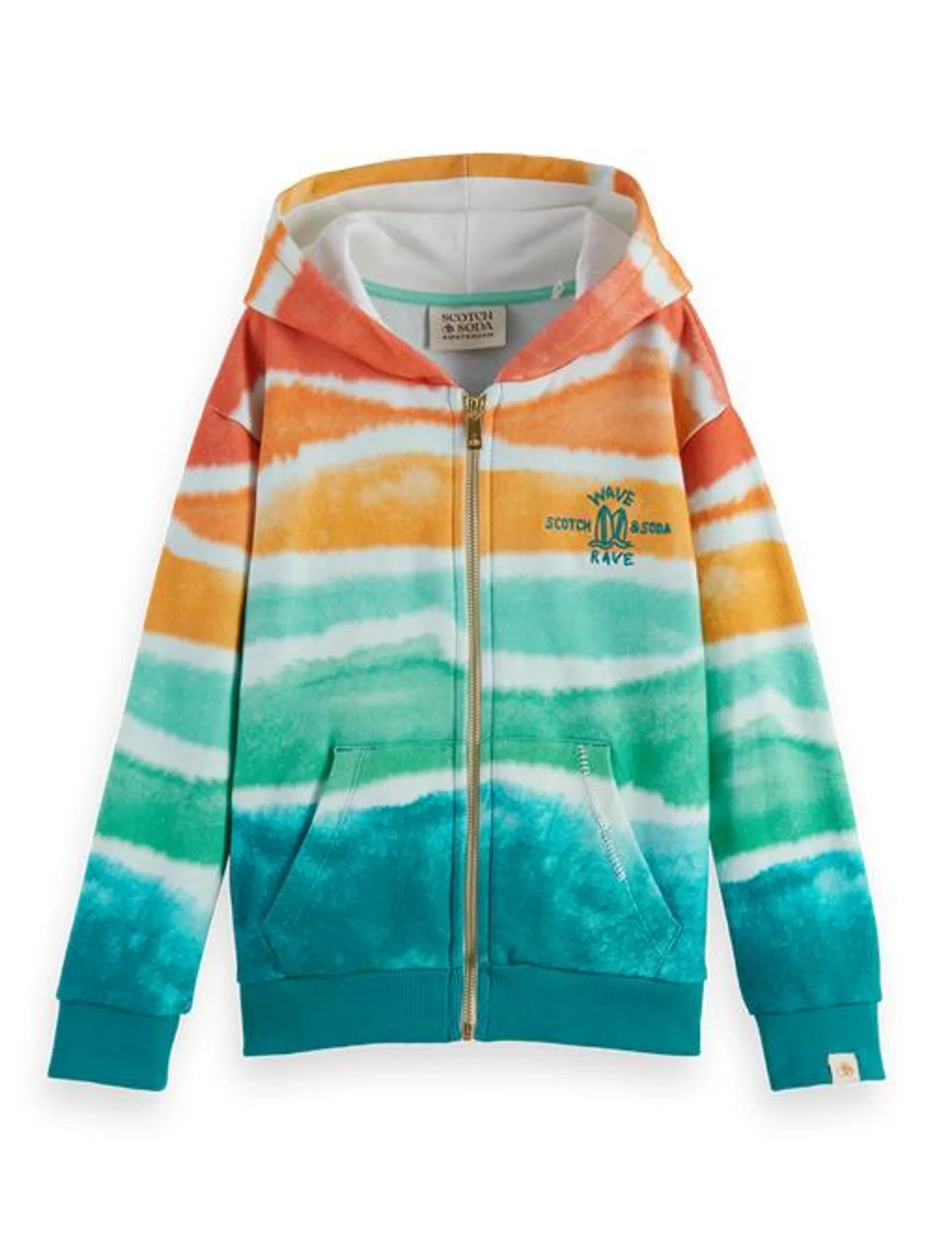 Relaxed-fit all-over printed hoodie