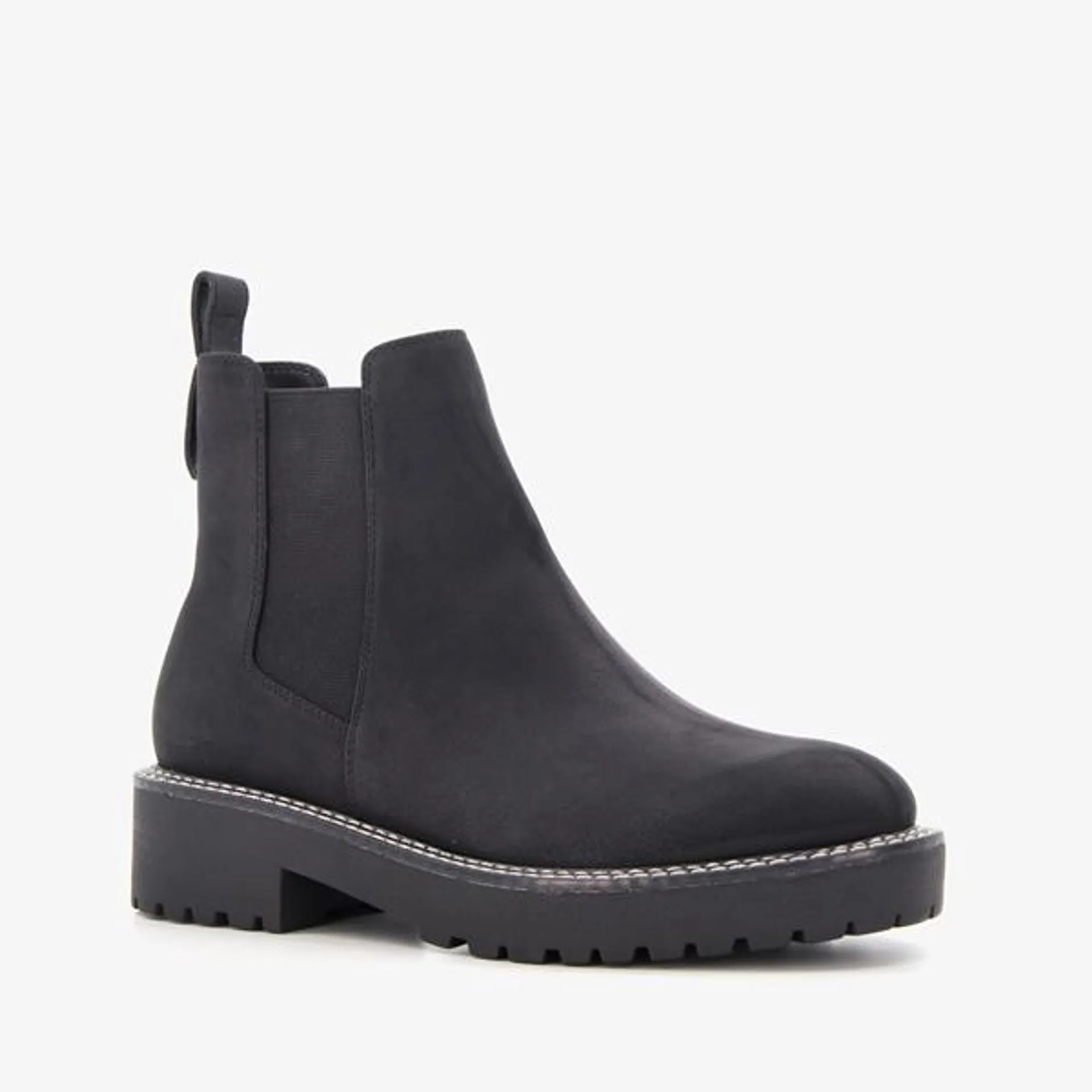 Blue Box lage dames chelsea boots zwart