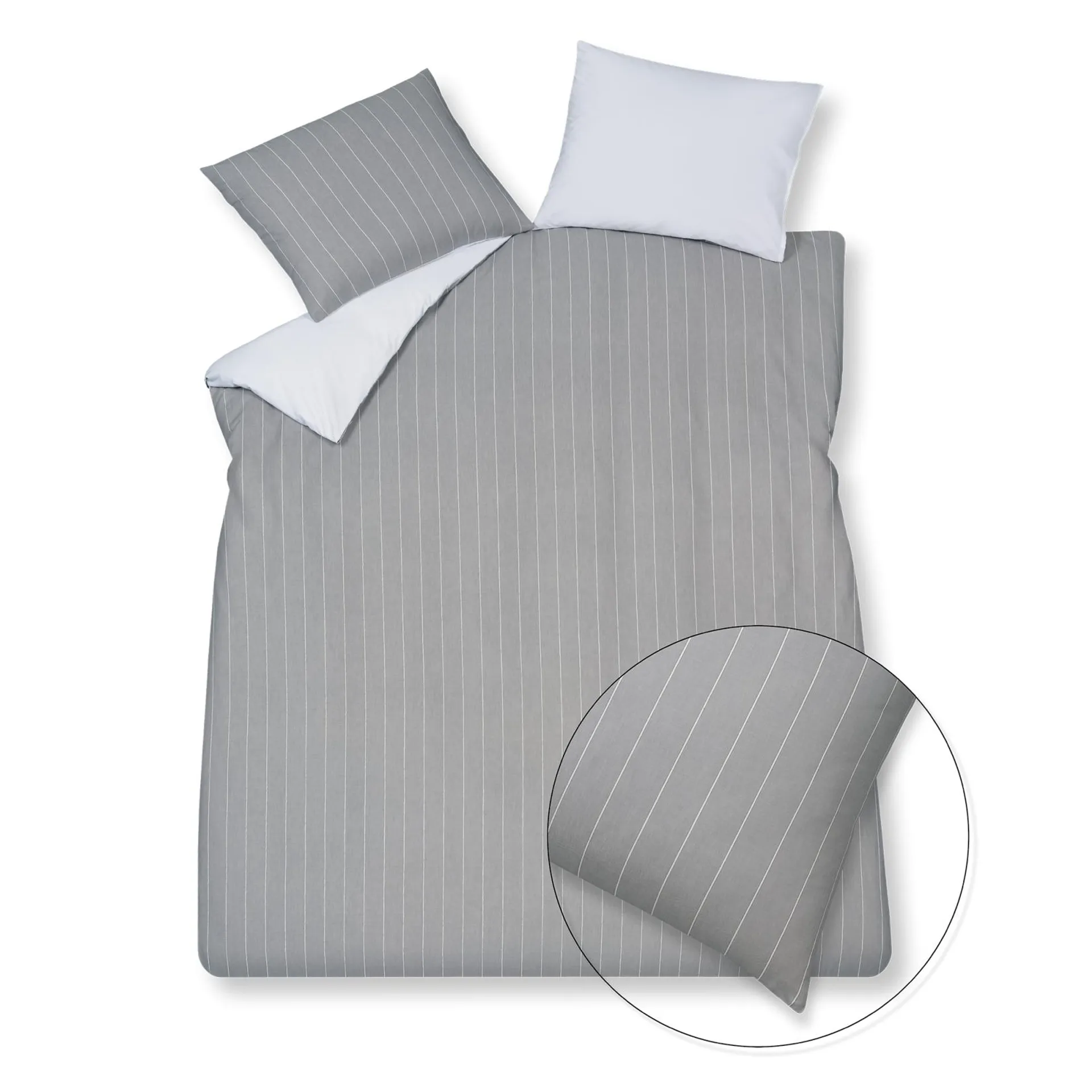 HOME PUGLIA percale | grey