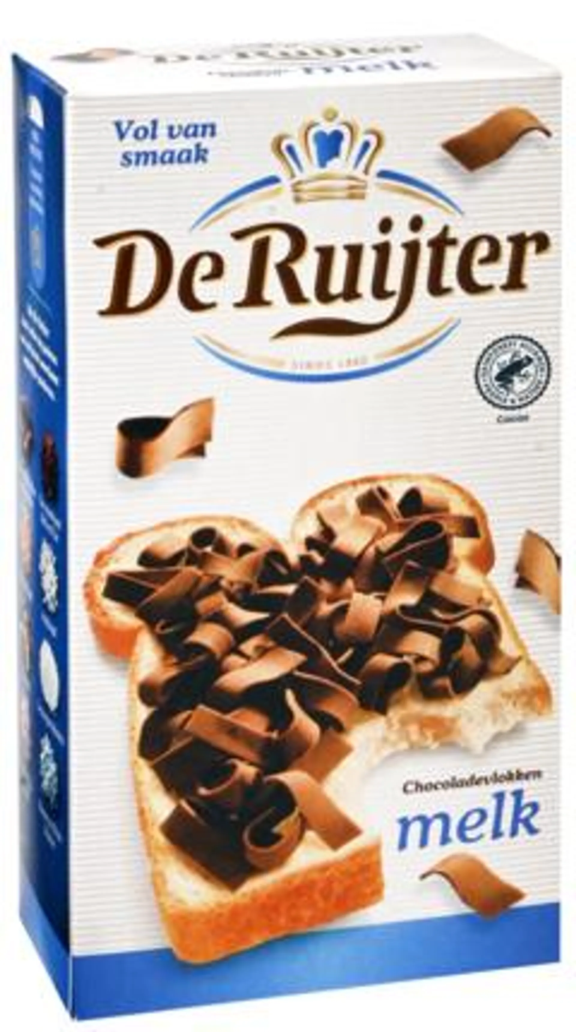 2 pakken De Ruijter Choco Vlokken Melk 300g