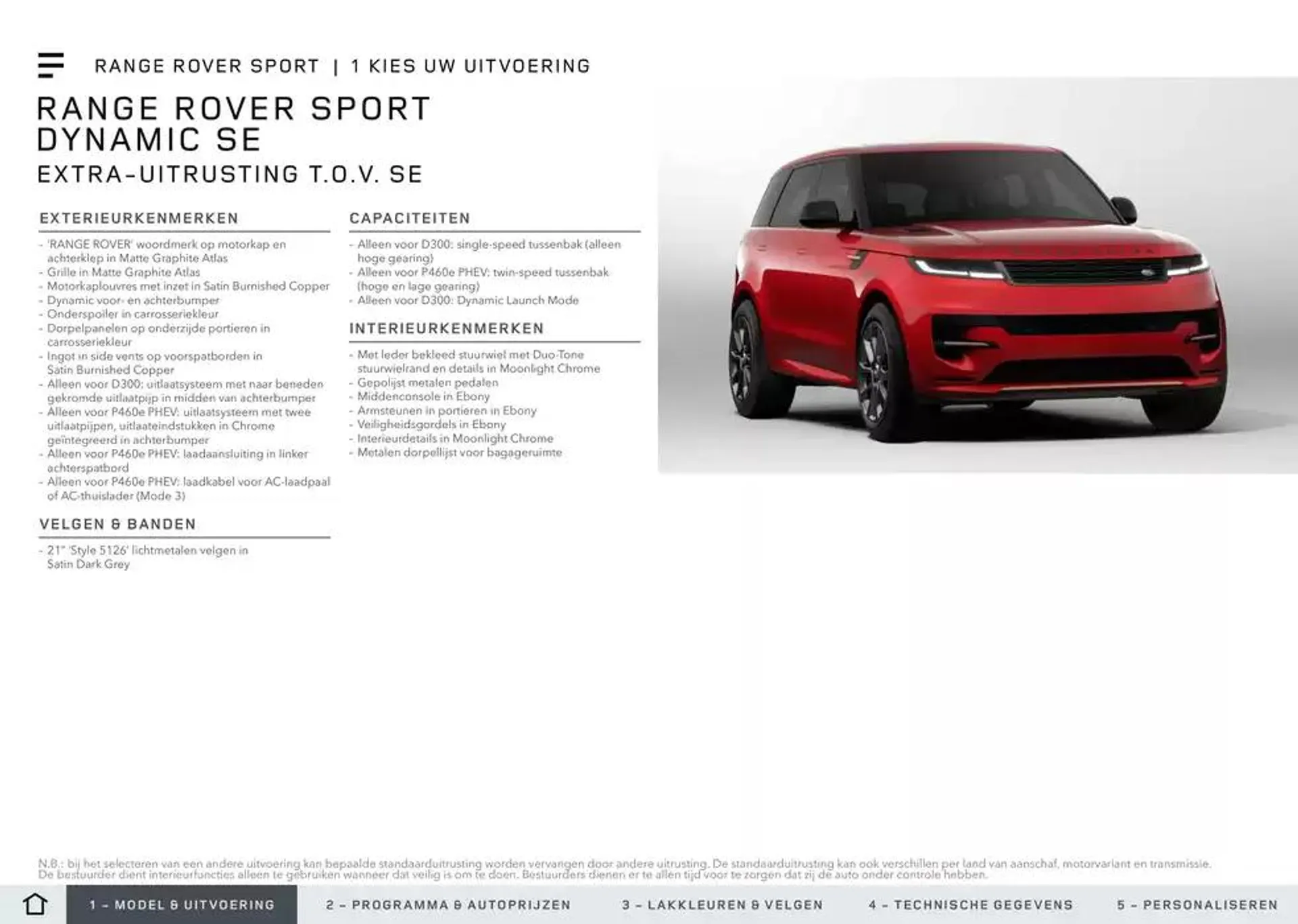 Range Rover Sport van 20 november tot 30 juni 2025 - Folder pagina 6