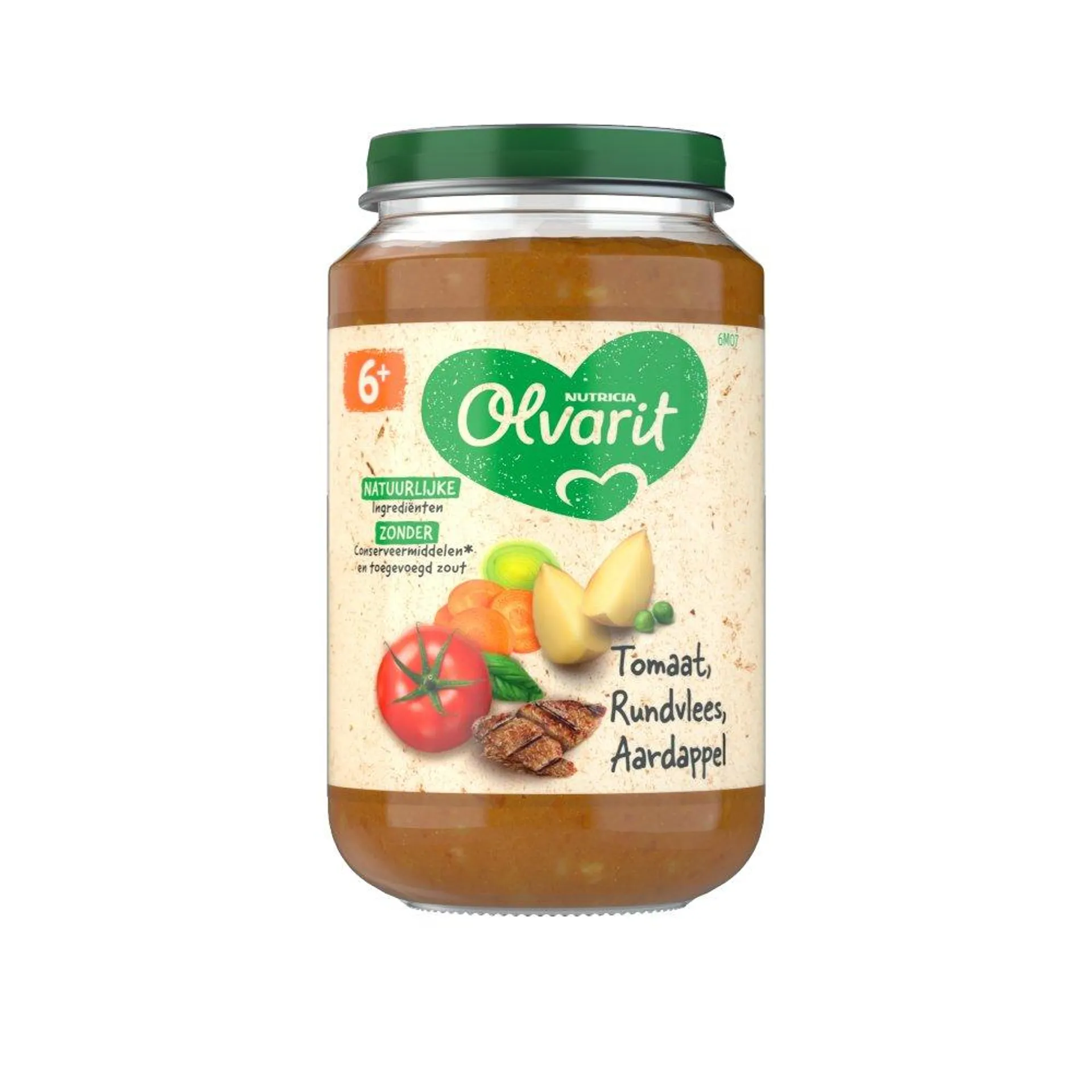 Olvarit Tomaat Rundvlees Aardappel Wortel 6+ Maanden 200 g