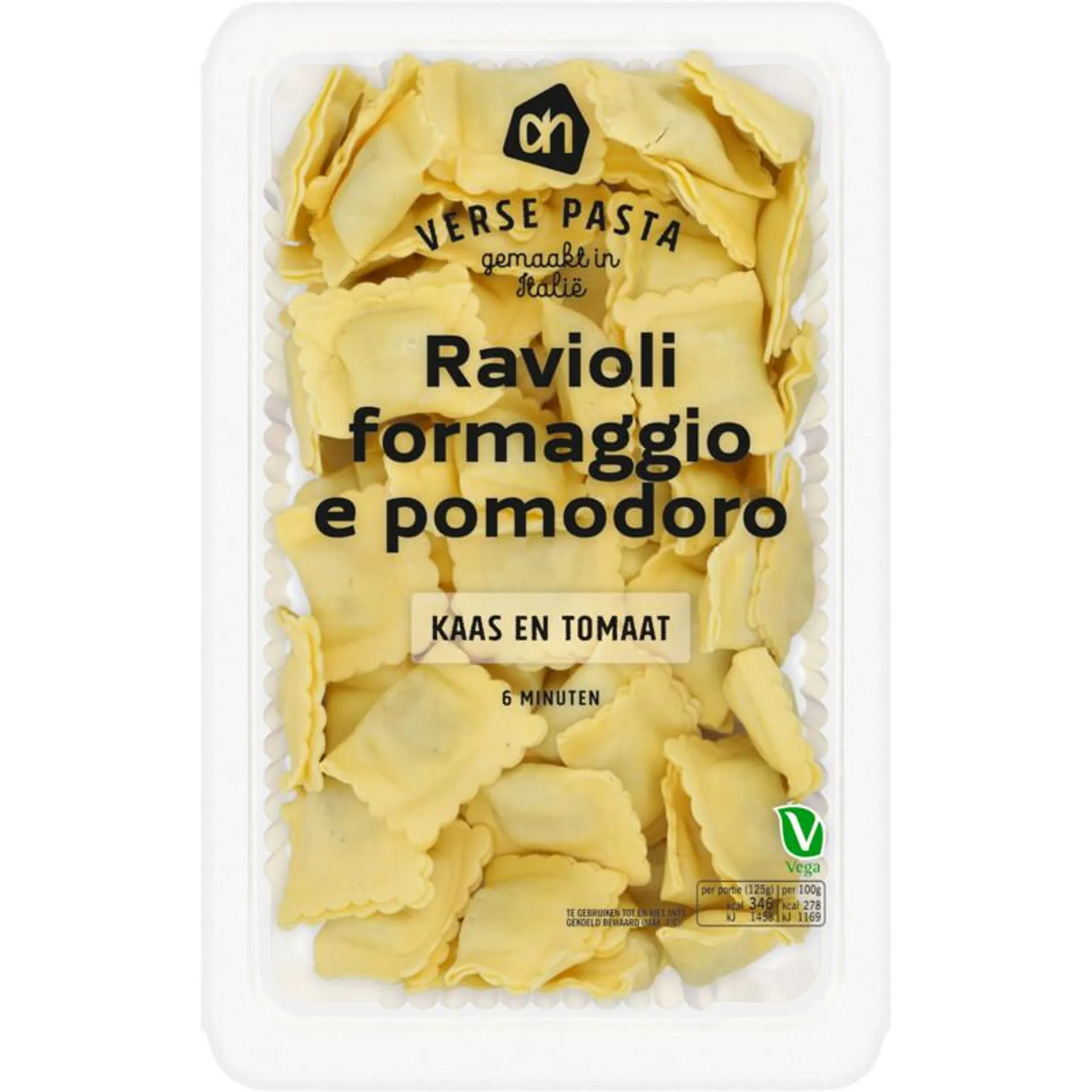 AH Verse ravioli formaggio e pomodoro