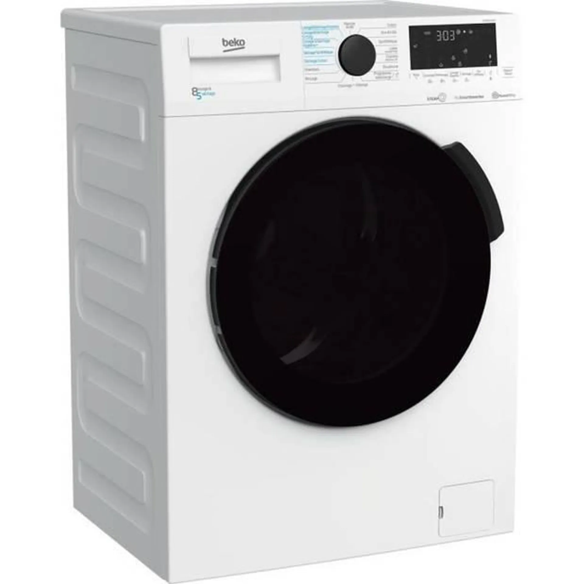 BEKO HTE8614YBST was-droogcombinatie - 8/5 kg - Inductie - L60cm - 1200 tpm - Wit