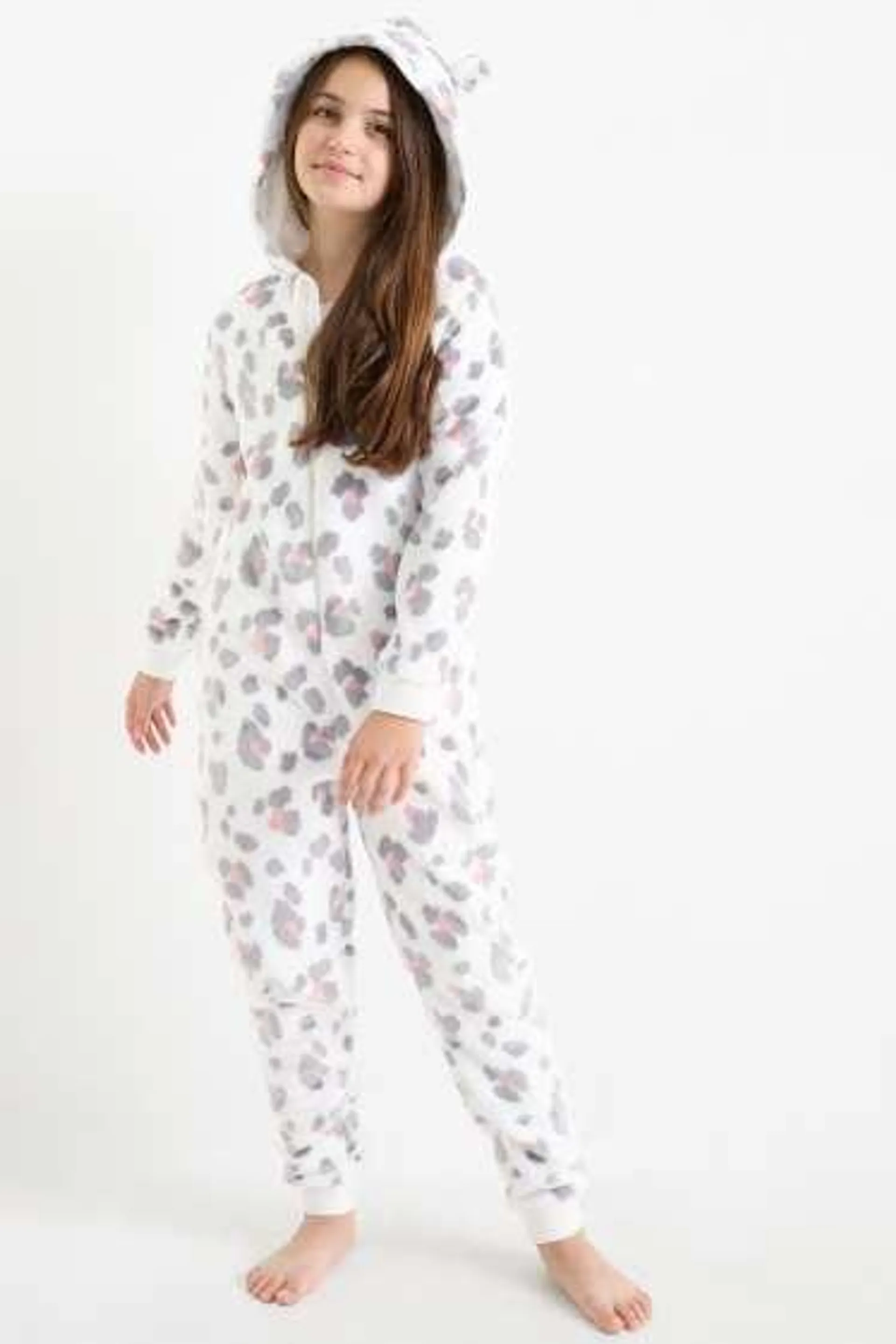 Fleece onesie - patterned