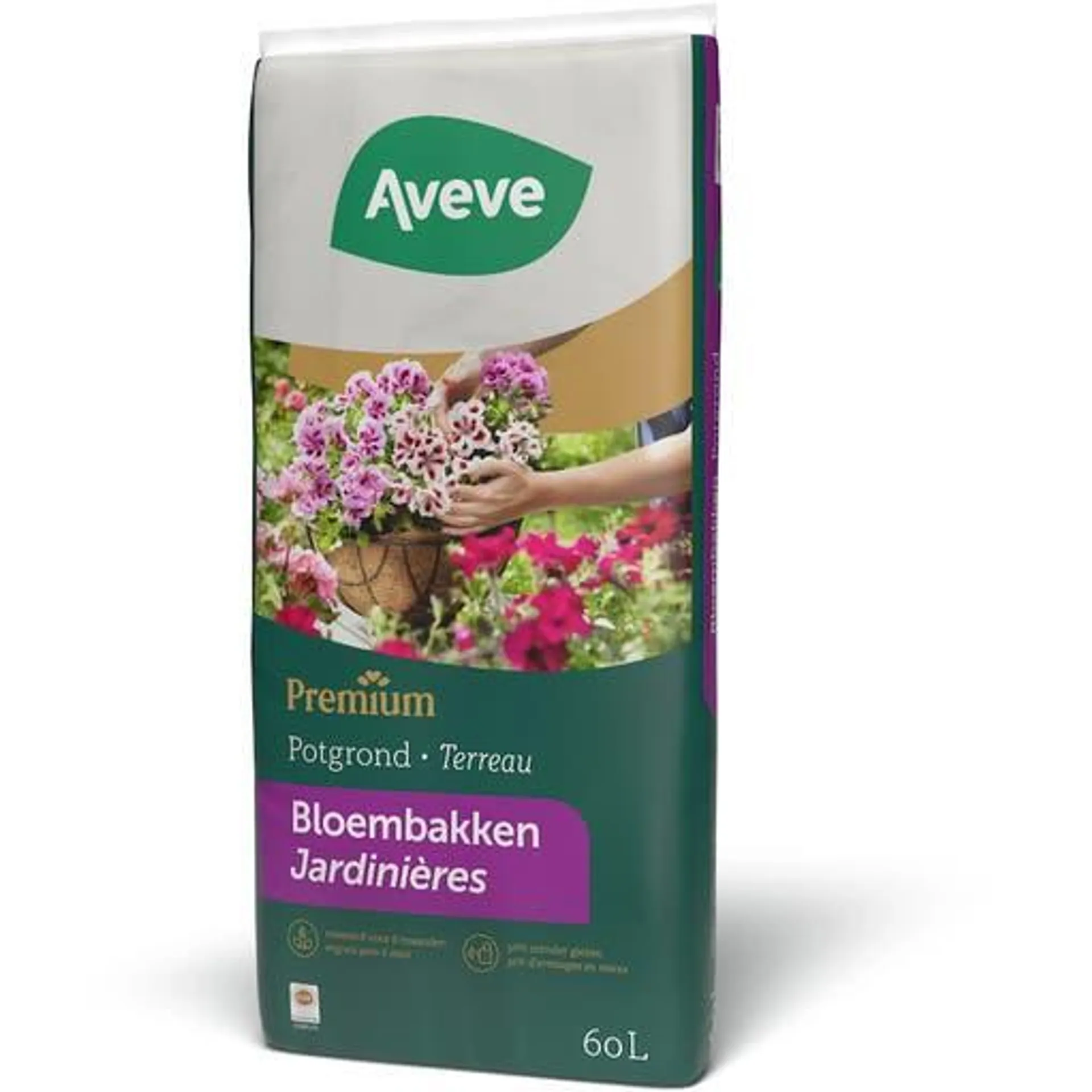 Potgrond voor bloembakken premium