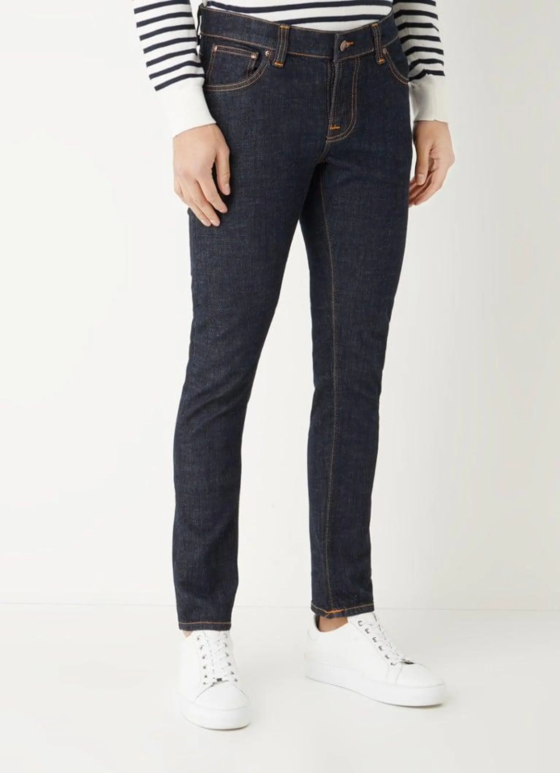 Tight Terry skinny jeans met donkere wassing