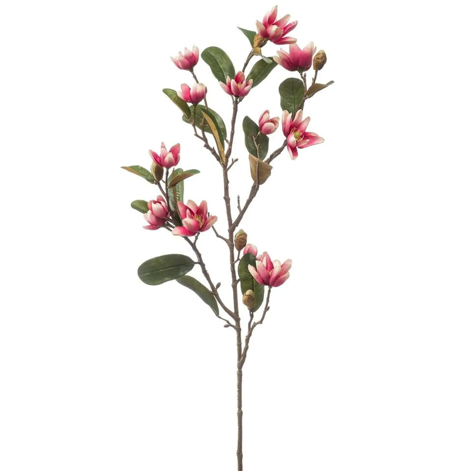 Emerald Kunstbloem Magnolia Pearl tak - 87 cm - fuchsia