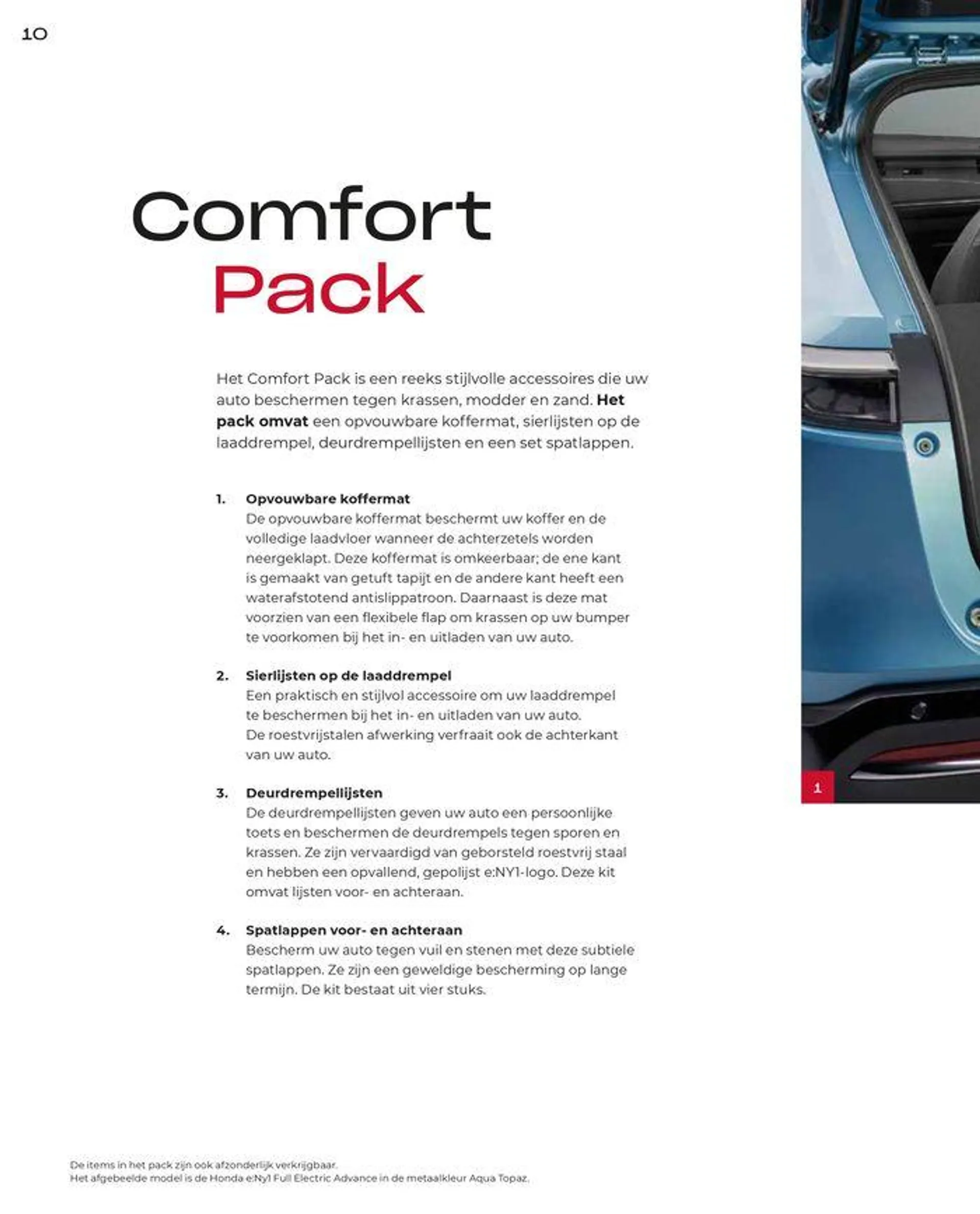 Honda e:Ny1 — Brochure Accessoires - 10