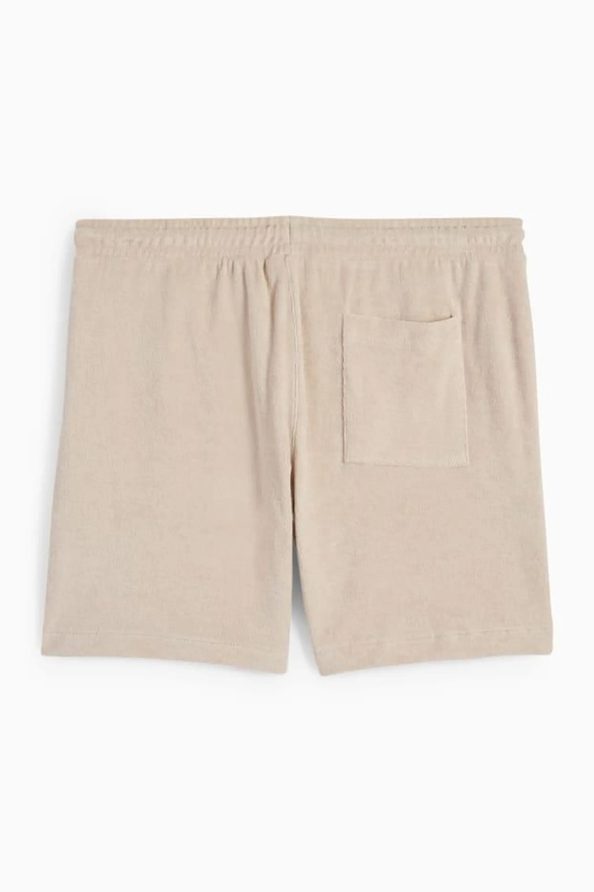 Shorts van badstof