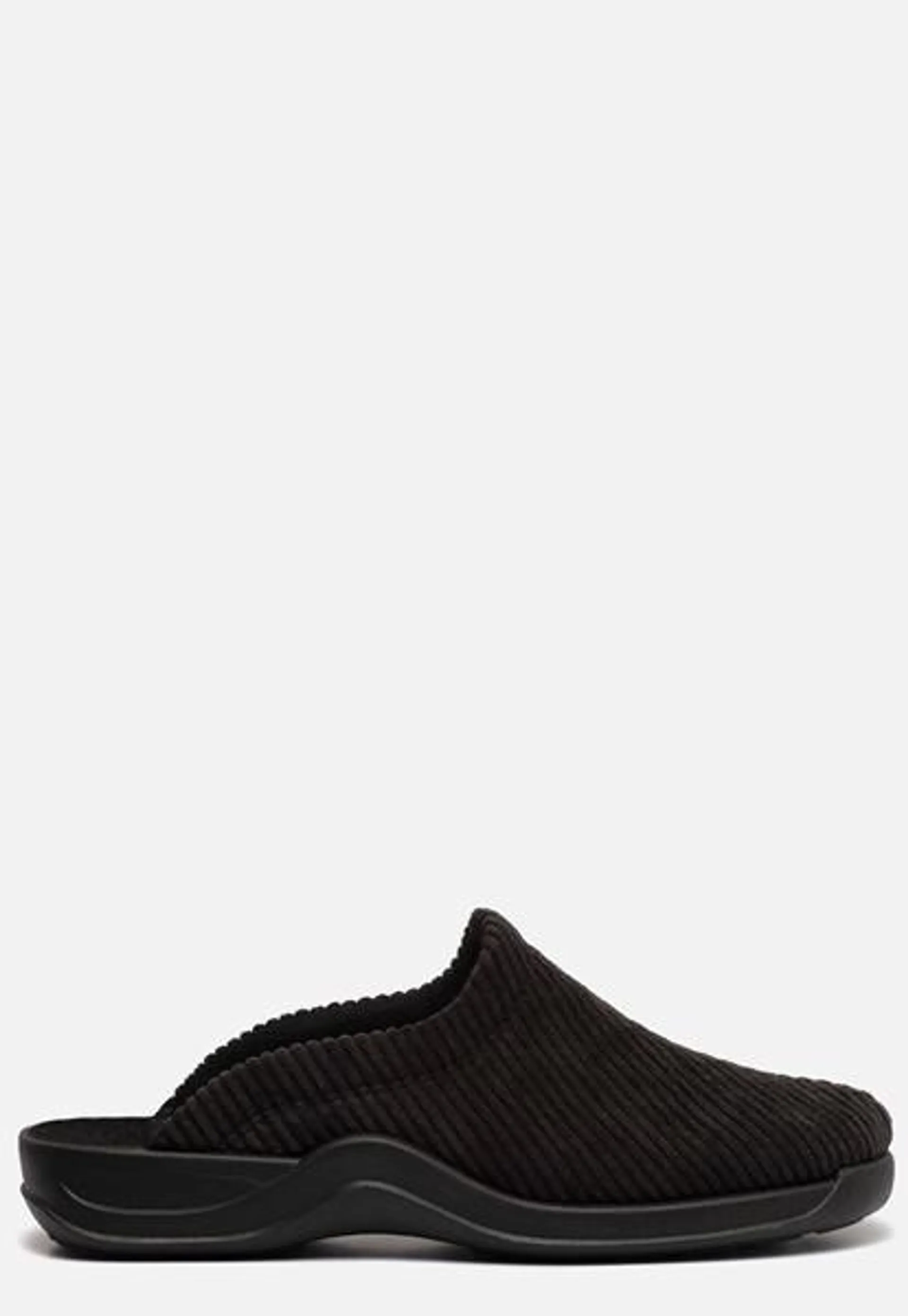 Rohde Pantoffels zwart Textiel 370434