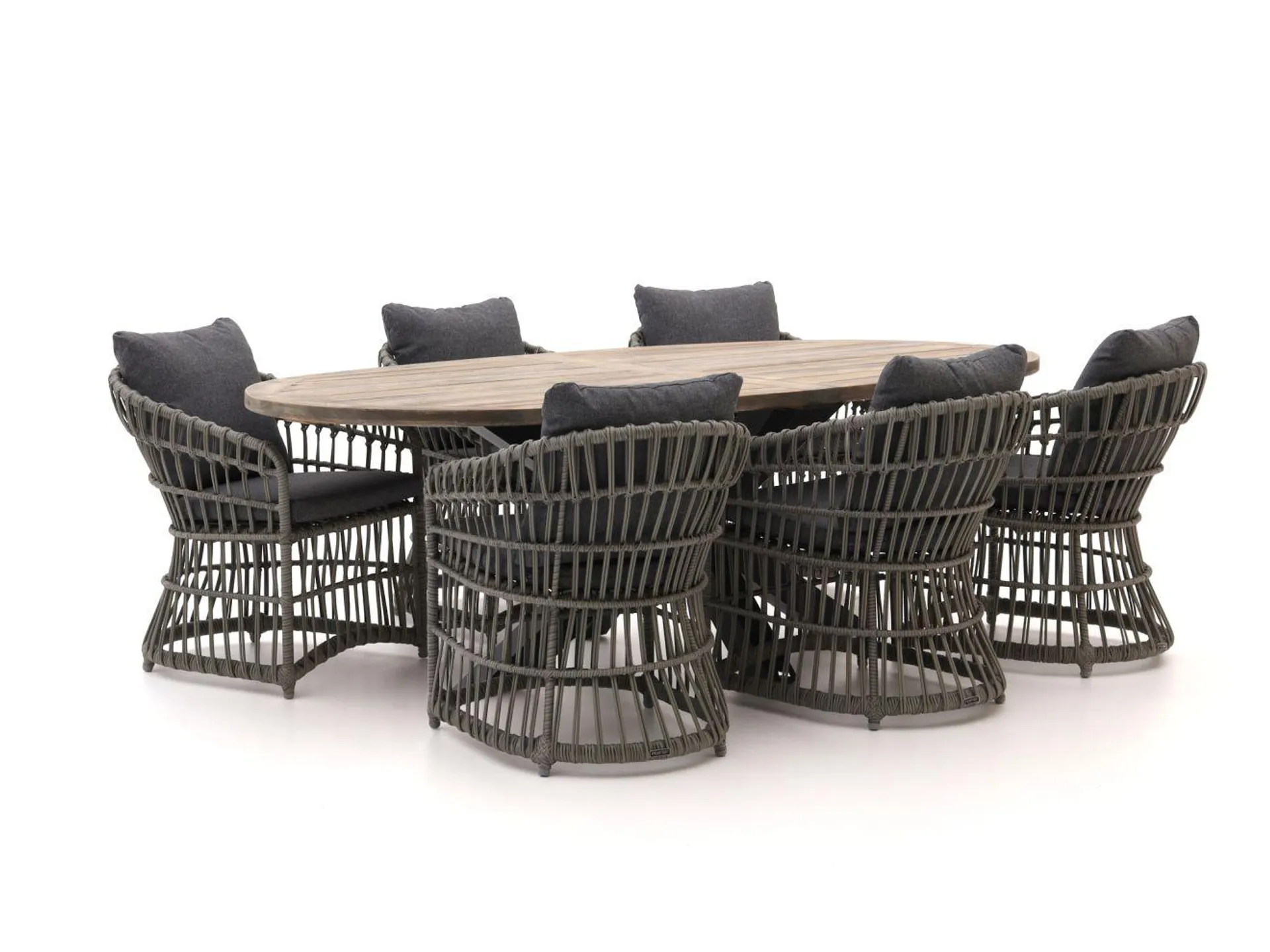 Intenso Cameri/ROUGH-Y Ellips 240cm dining tuinset 7-delig