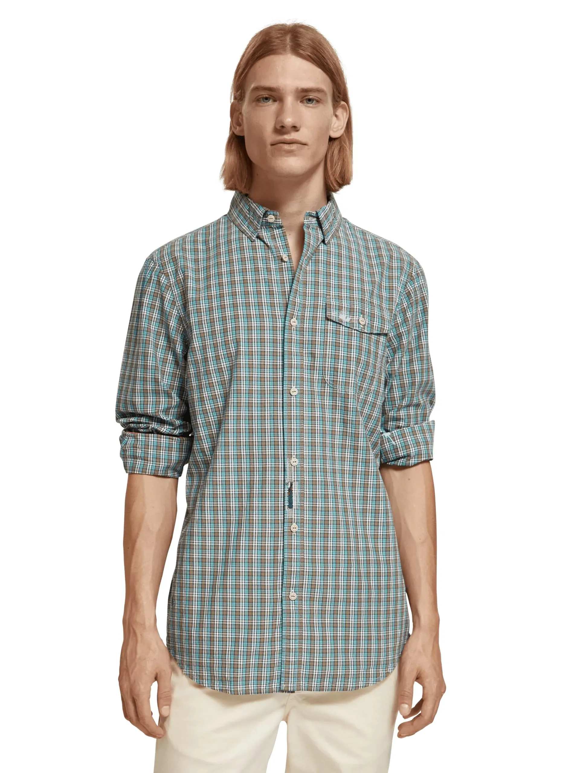 Regular fit mix checked shirt