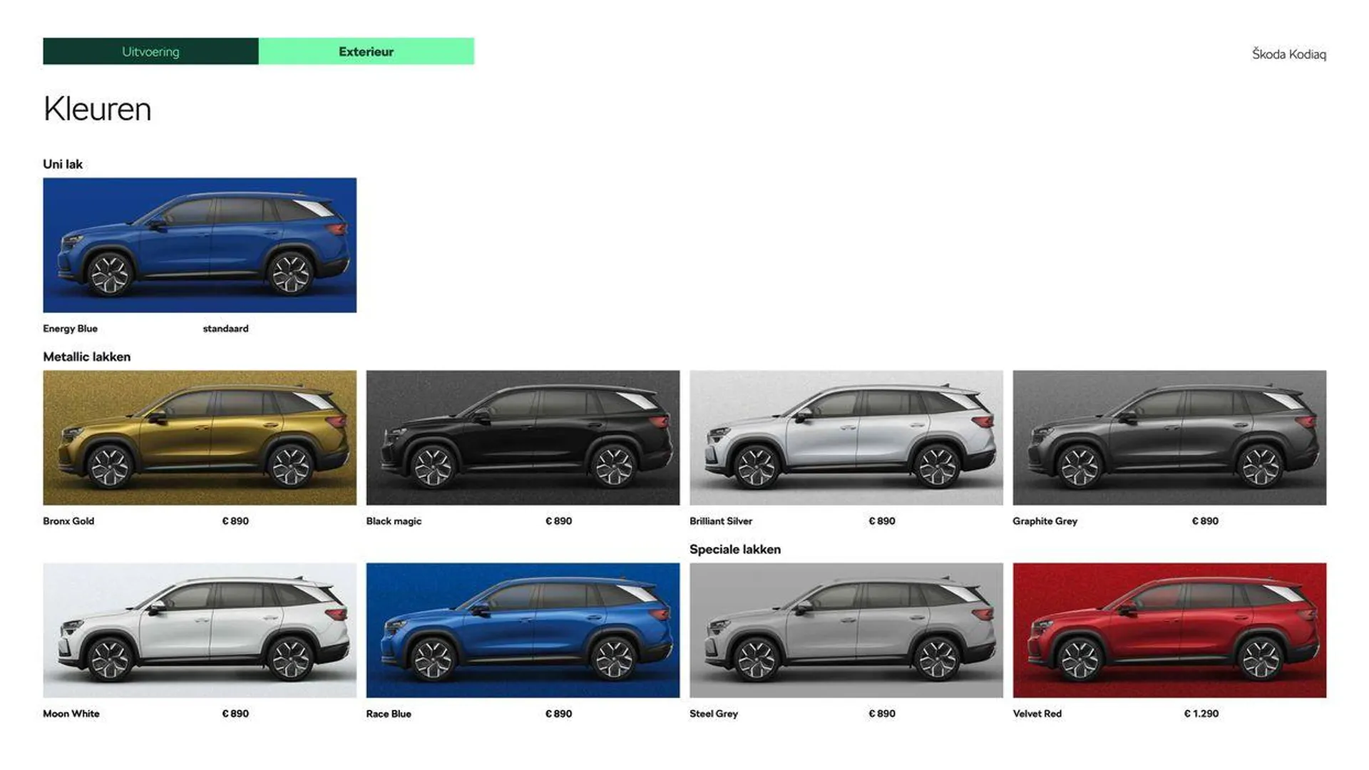 Škoda Kodiaq prijslijst per 25 juli 2024 van 27 juli tot 27 juli 2025 - Folder pagina 8